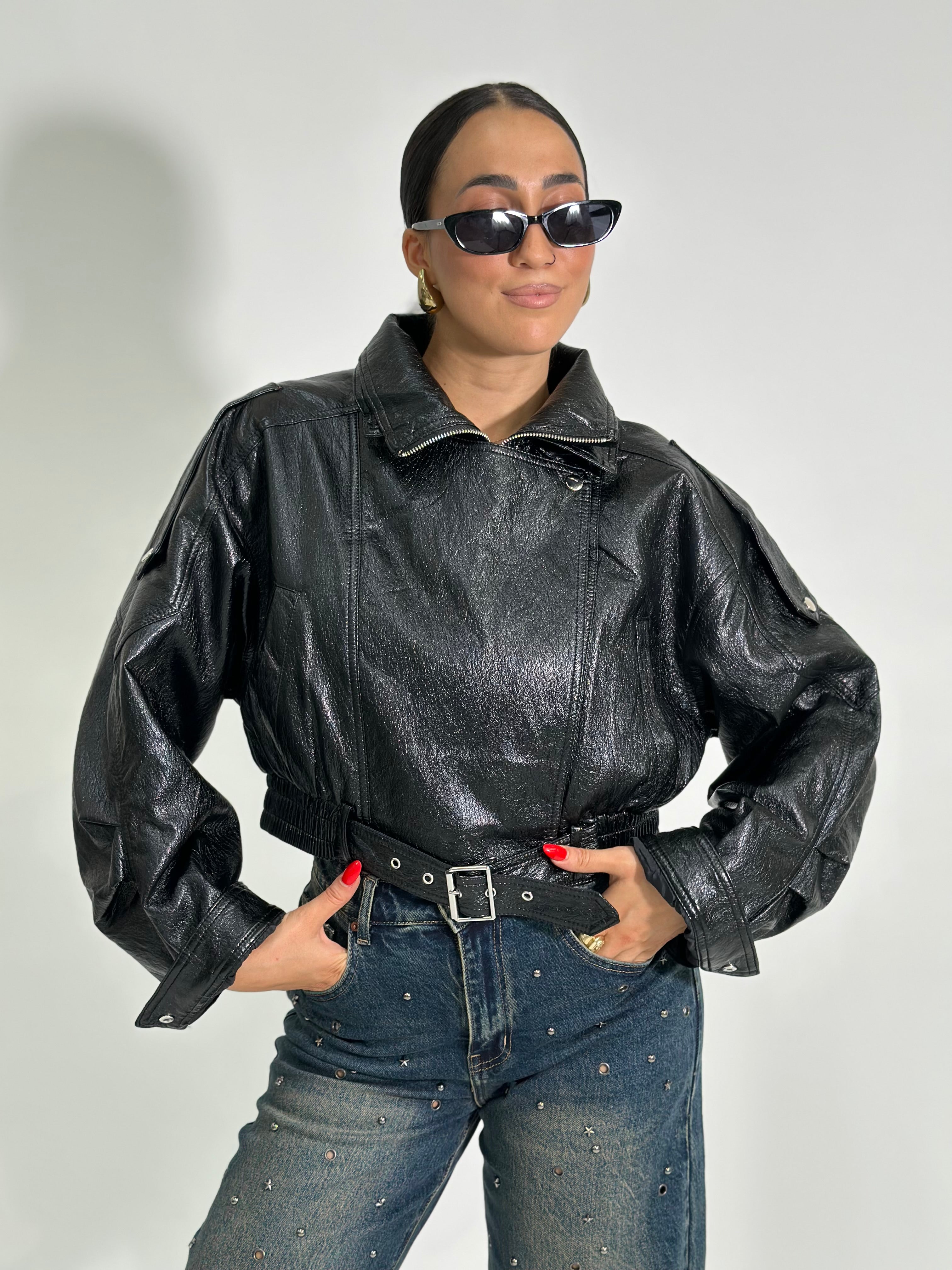 Bomber crop BZR 2846 NERO