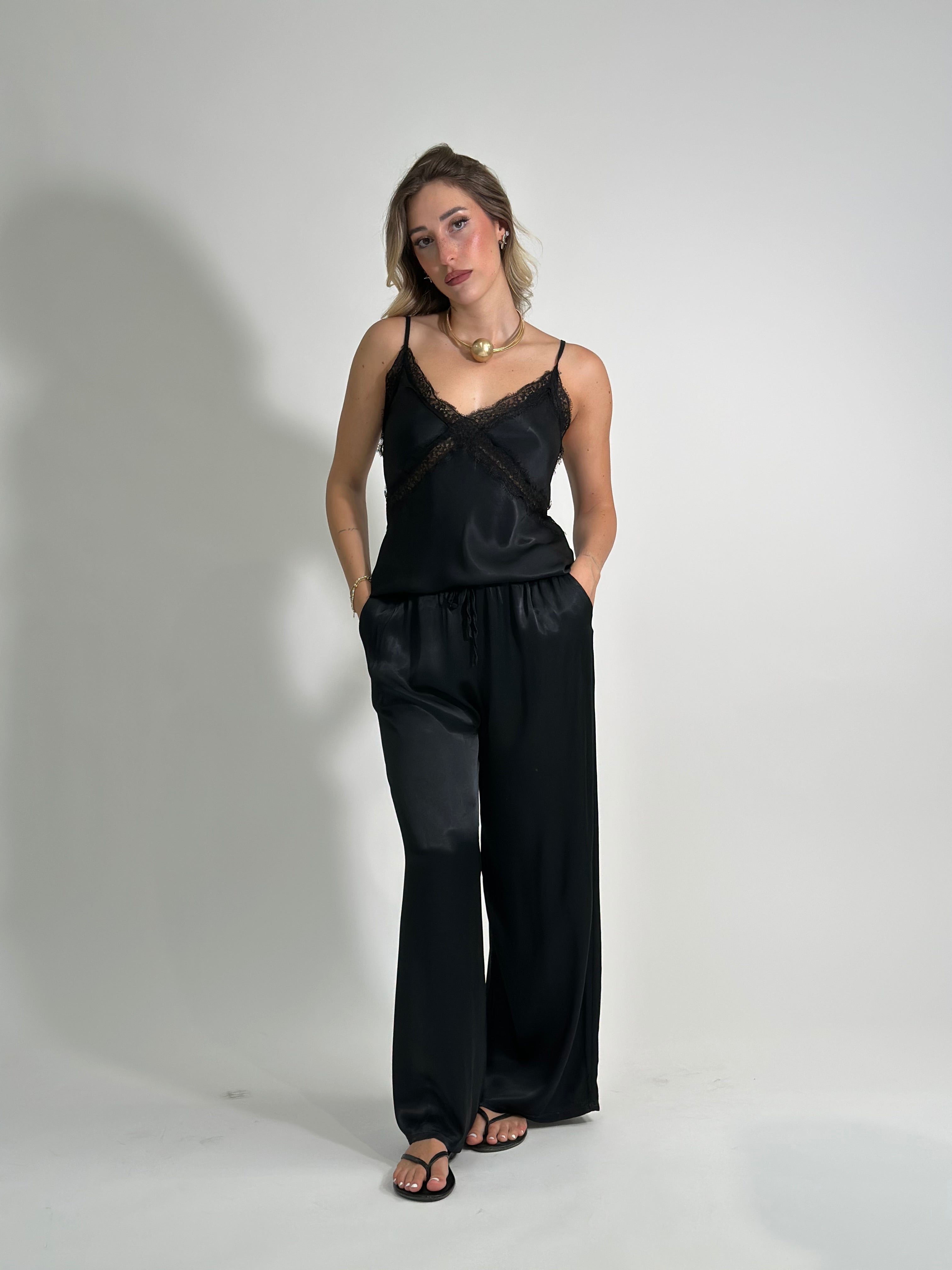 Top satin pizzo 80228