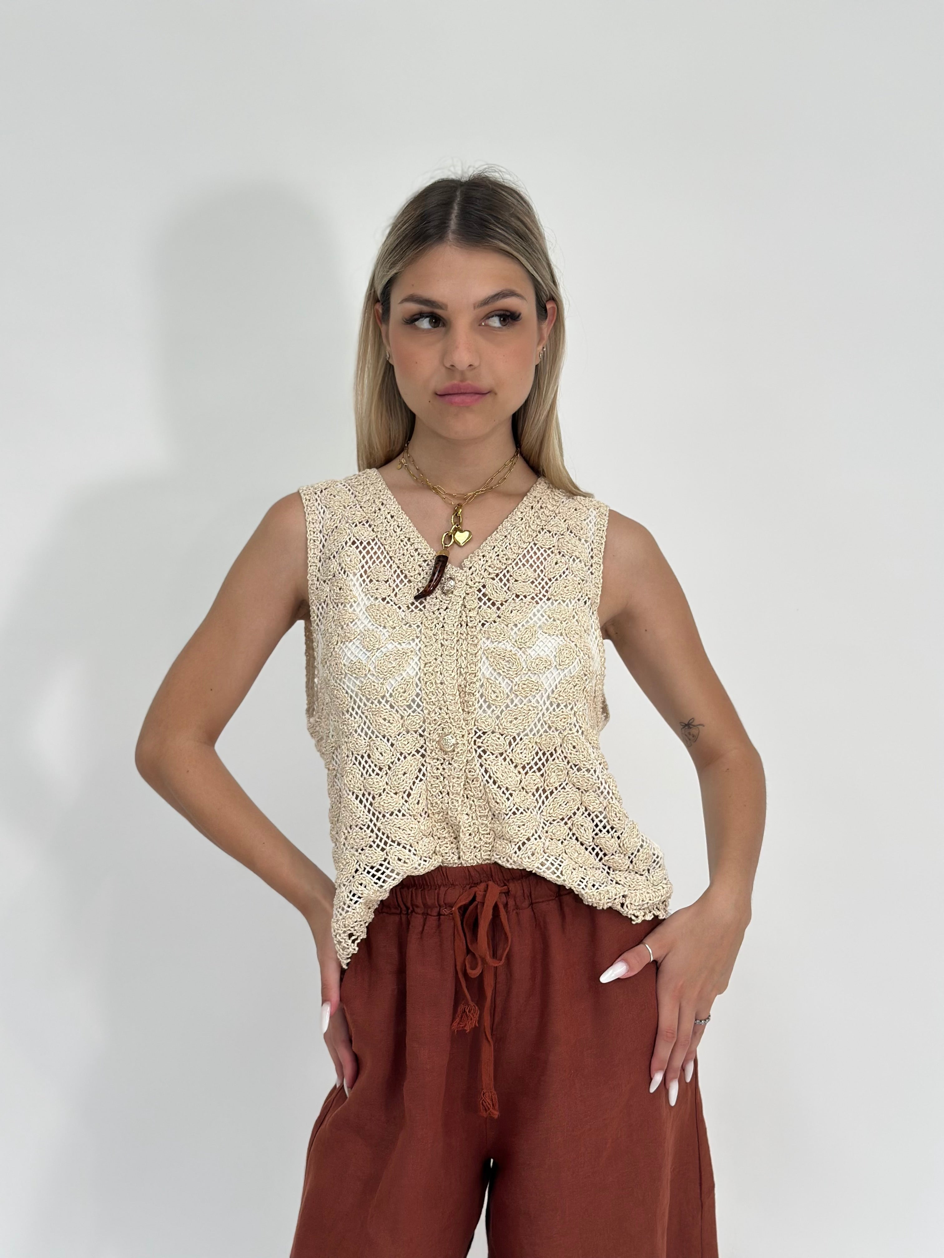 Gilet crochet 2501
