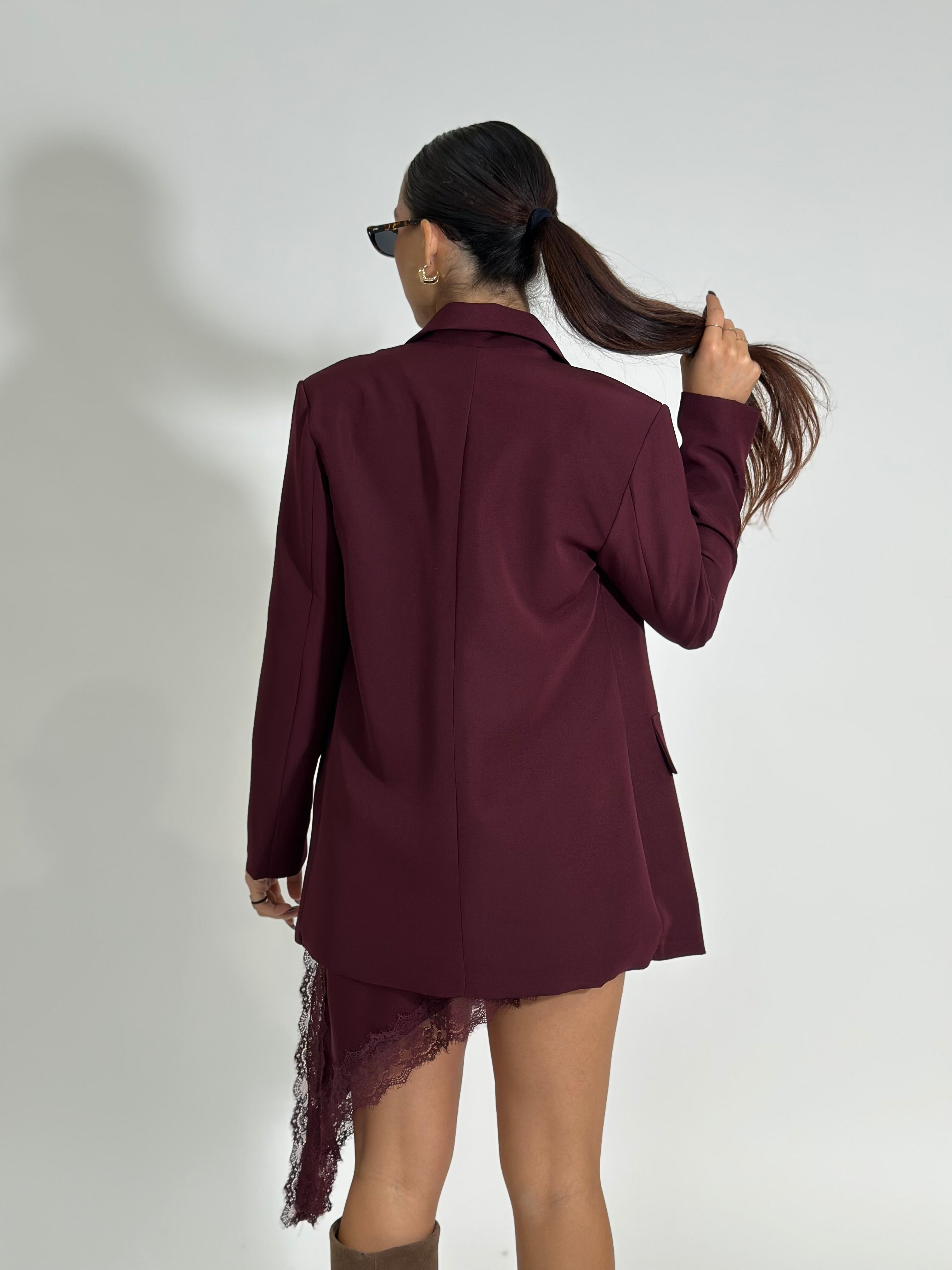 Giacca doppio petto 2412 BURGUNDY