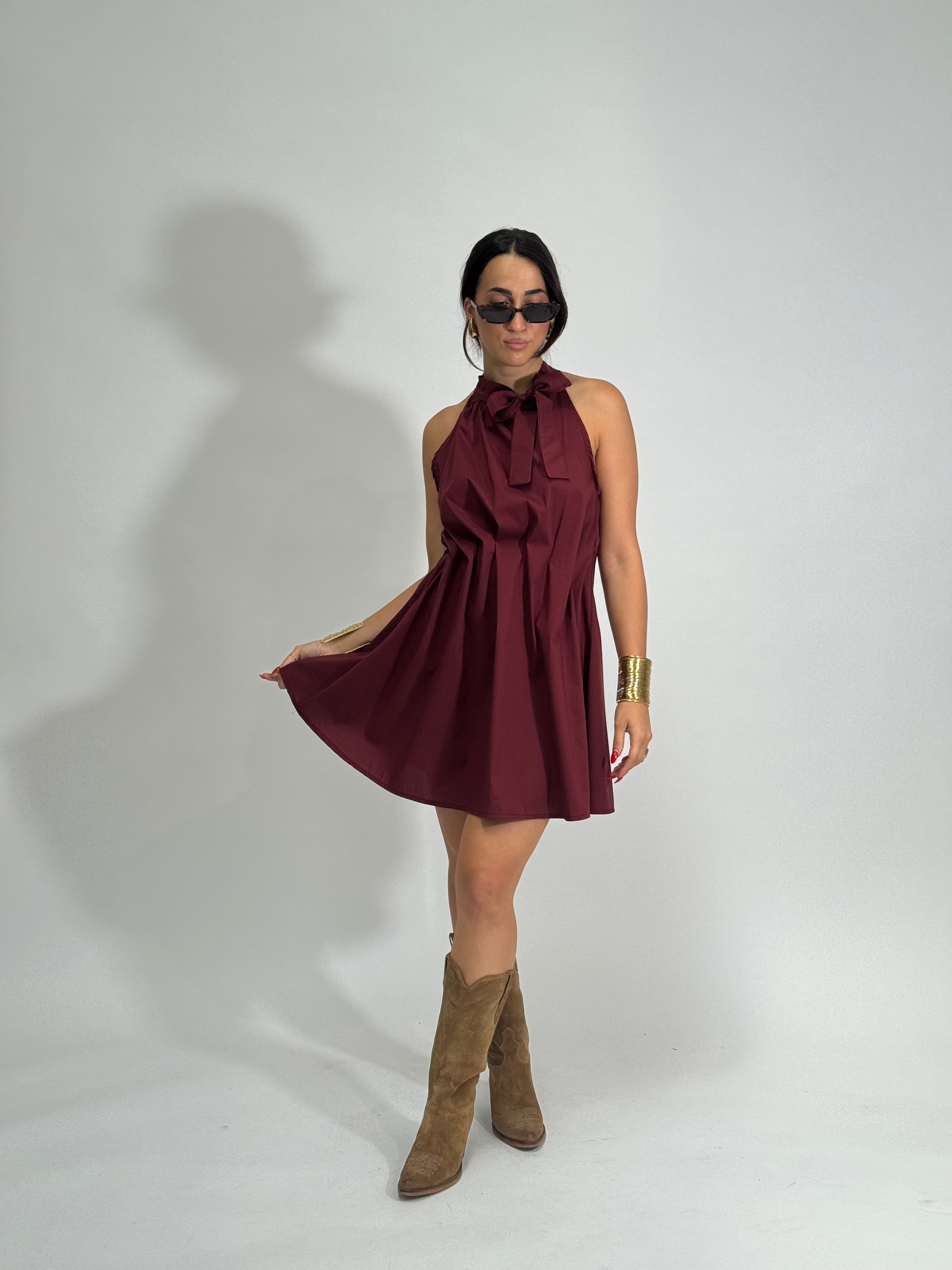 Abito 68025 BORDO