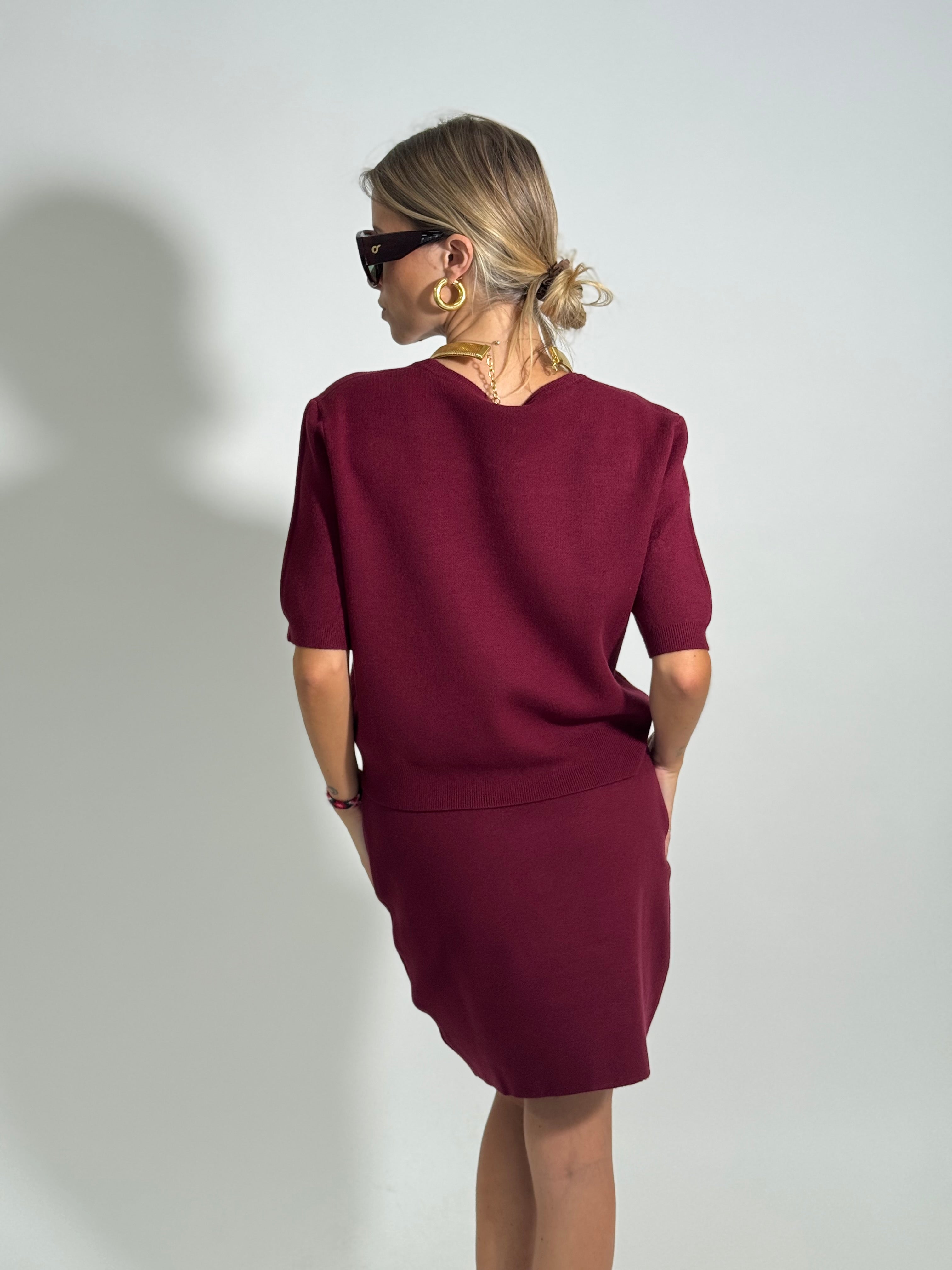 Completo gonna NZ5502 BORDO