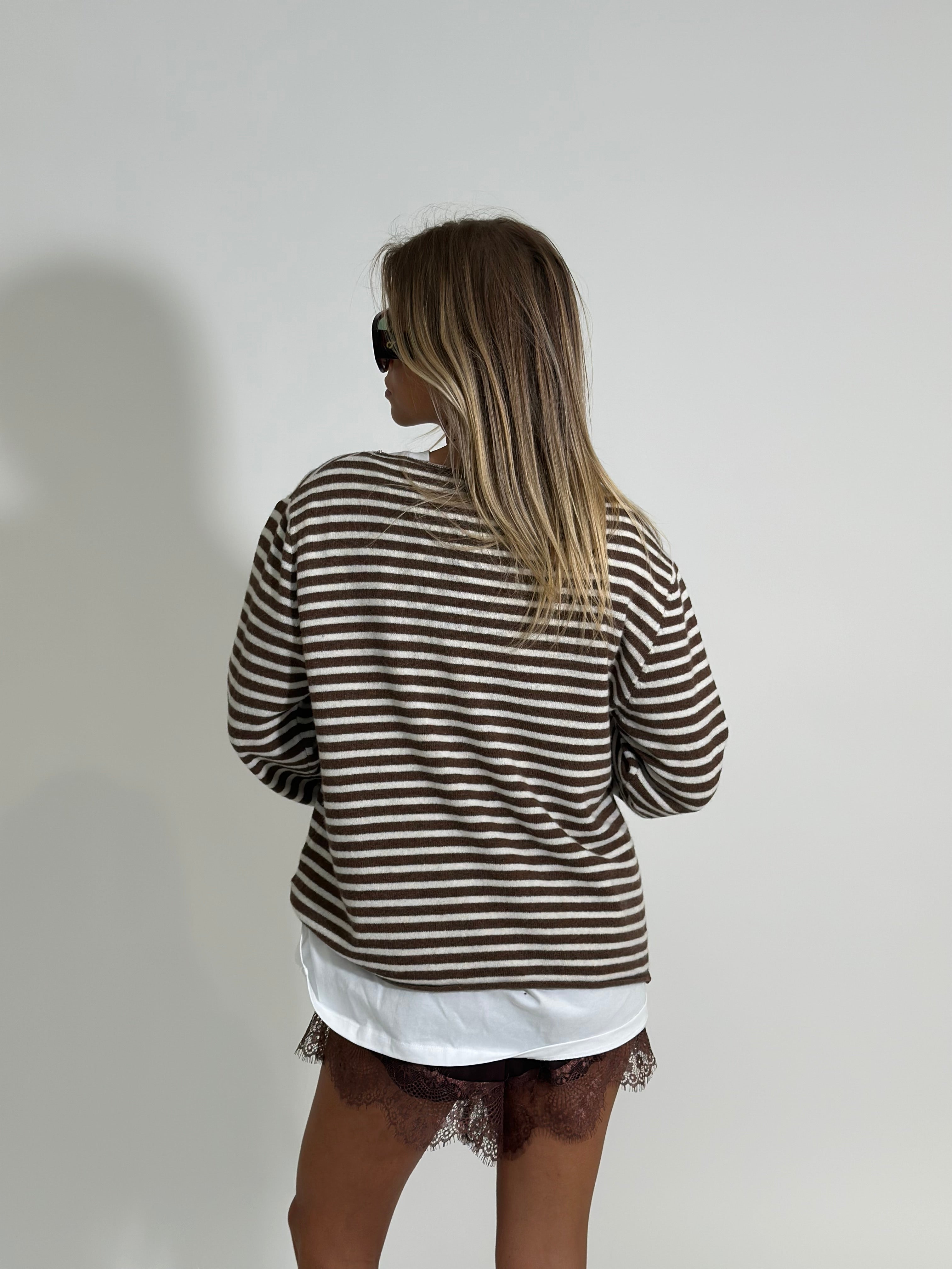 Maglia cashmere blend 6631 PANNA