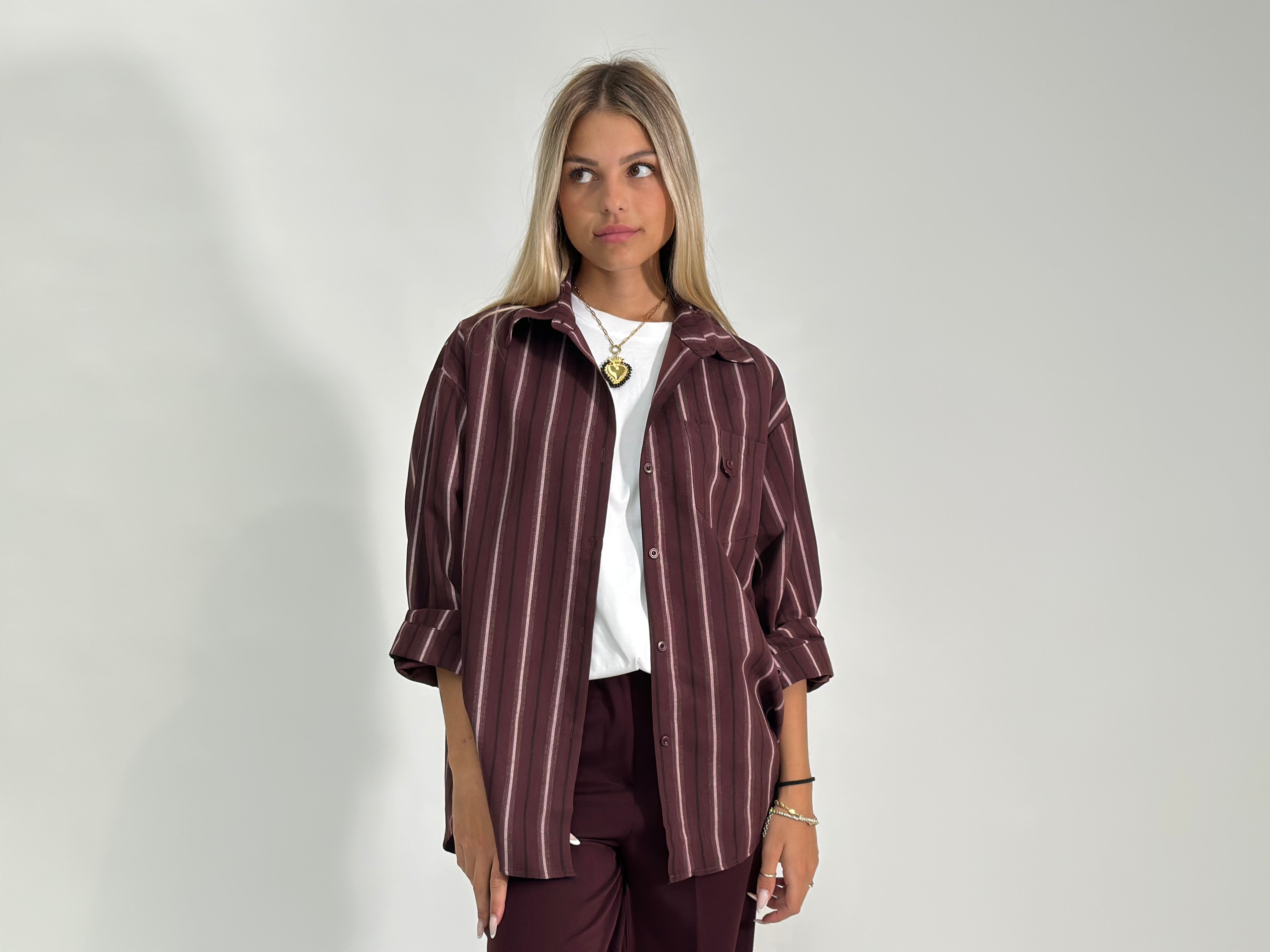 Camicia rigata 56007