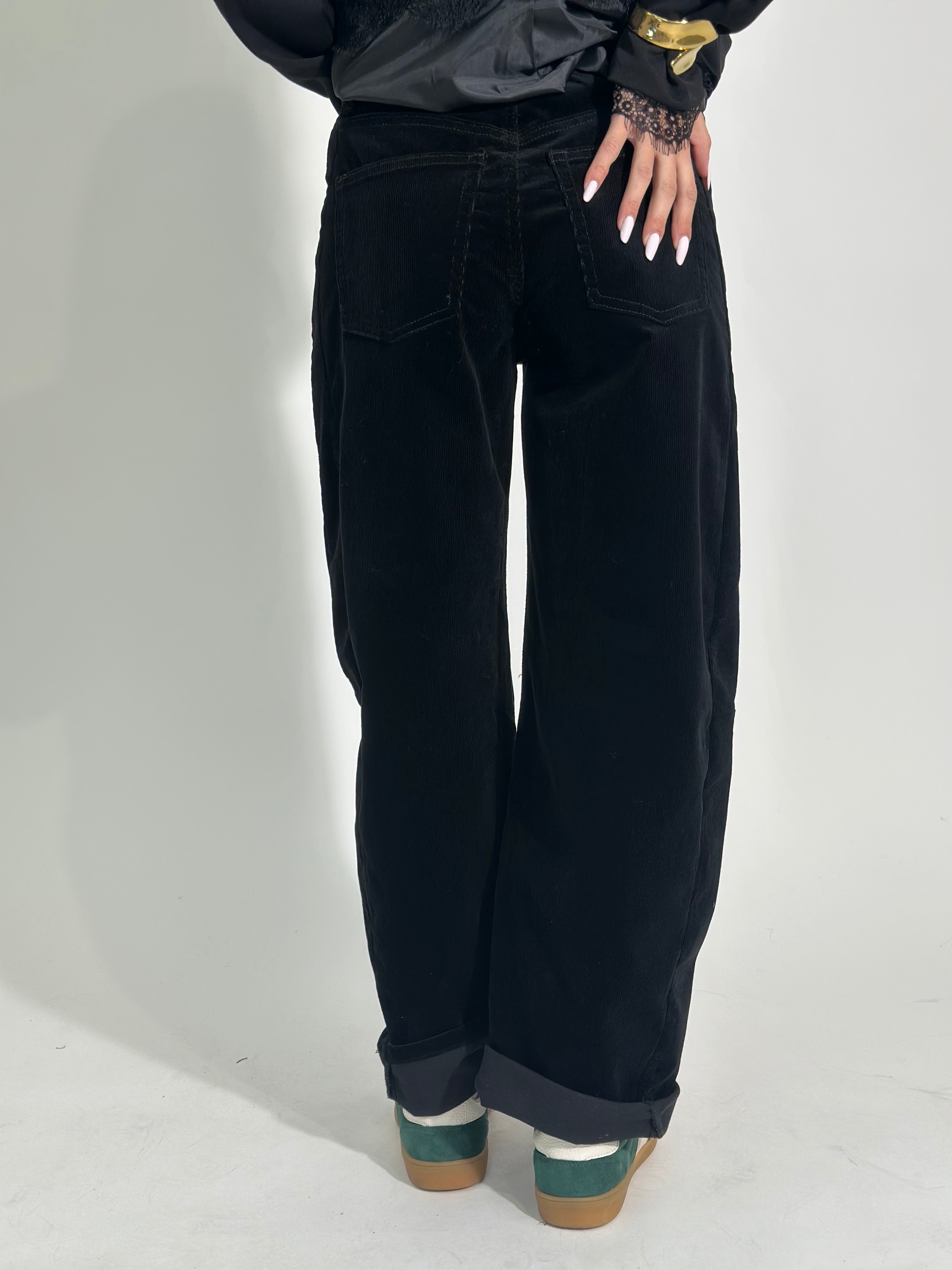 Pantalone baloon costina 9320 NERO