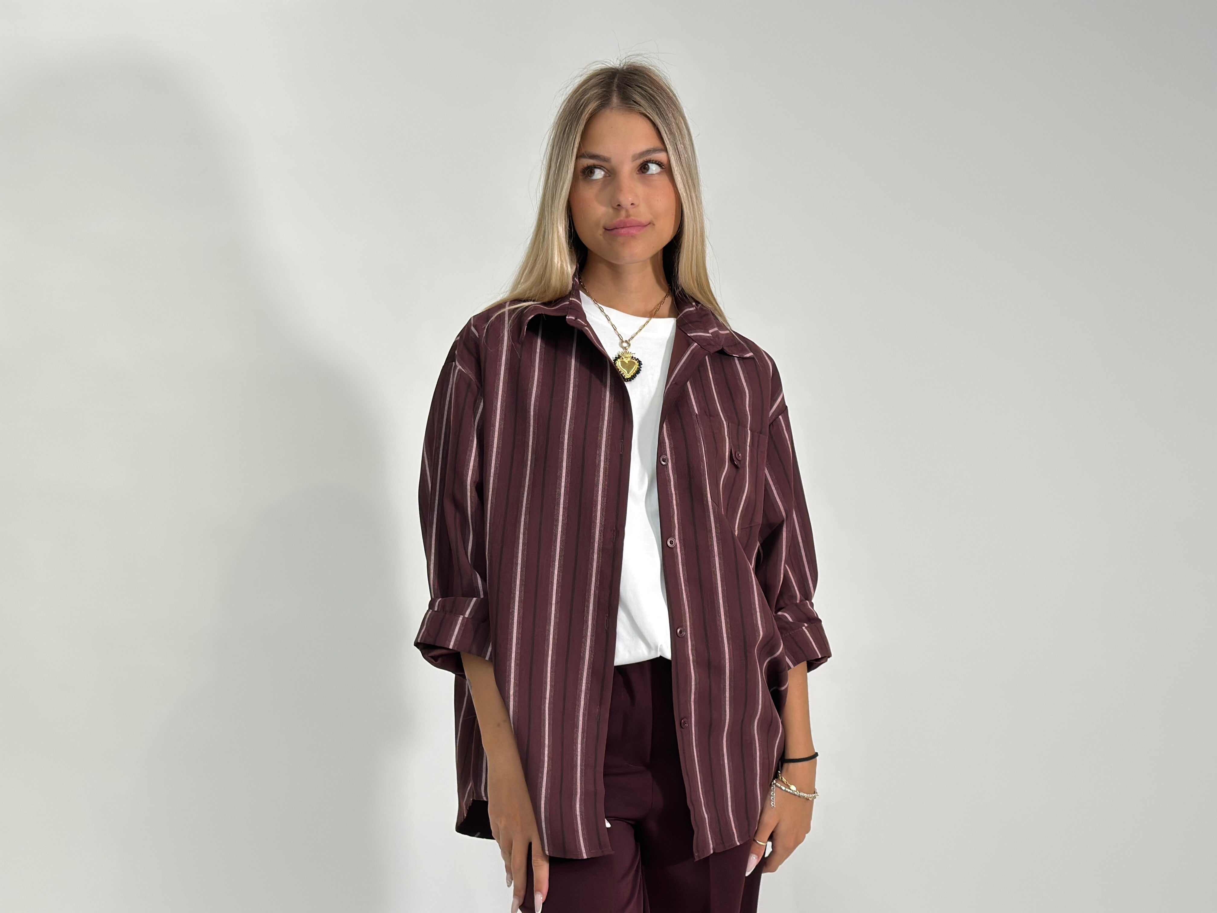 Camicia rigata 56007