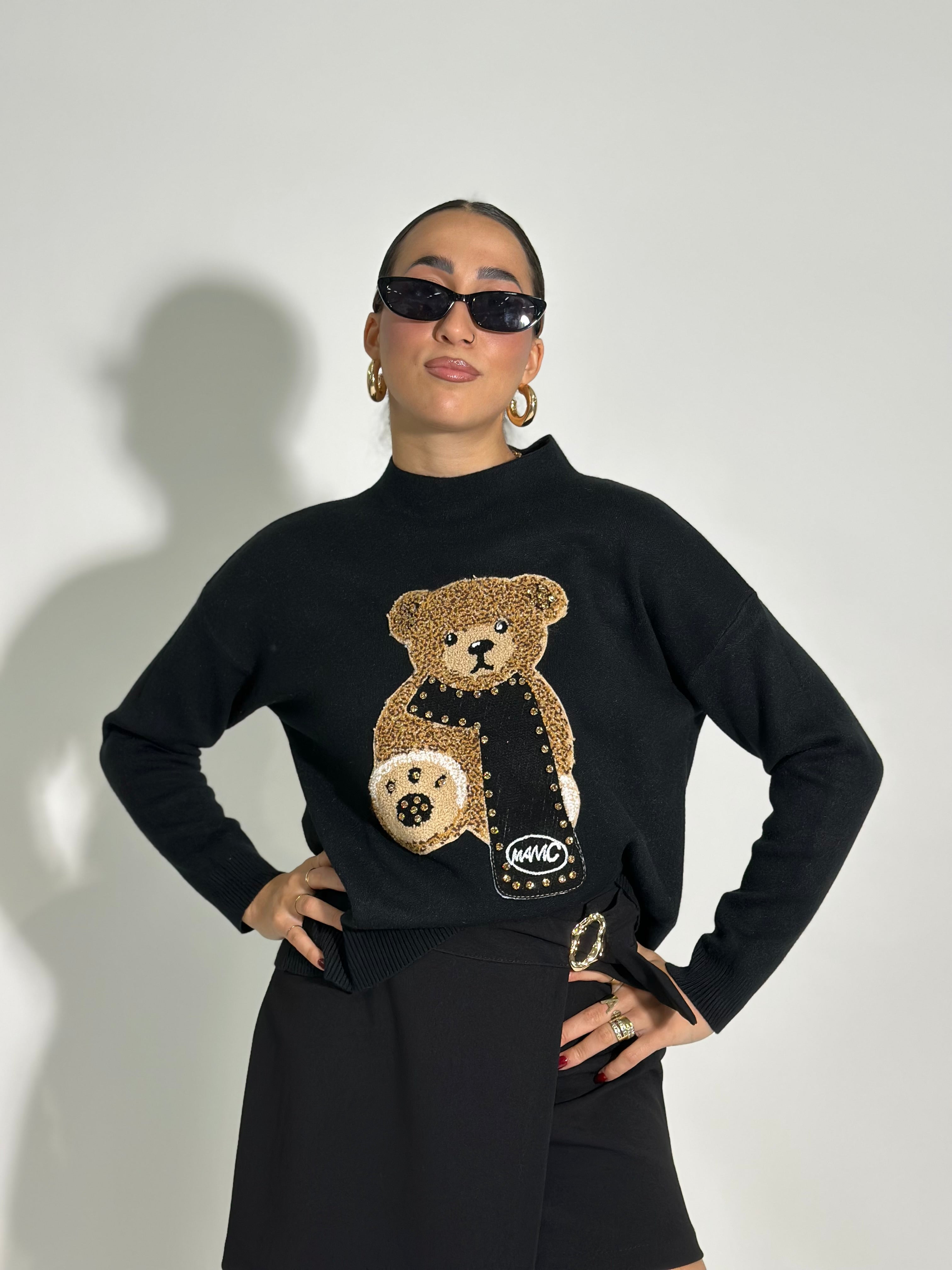 Maglia teddy sciarpa 8089