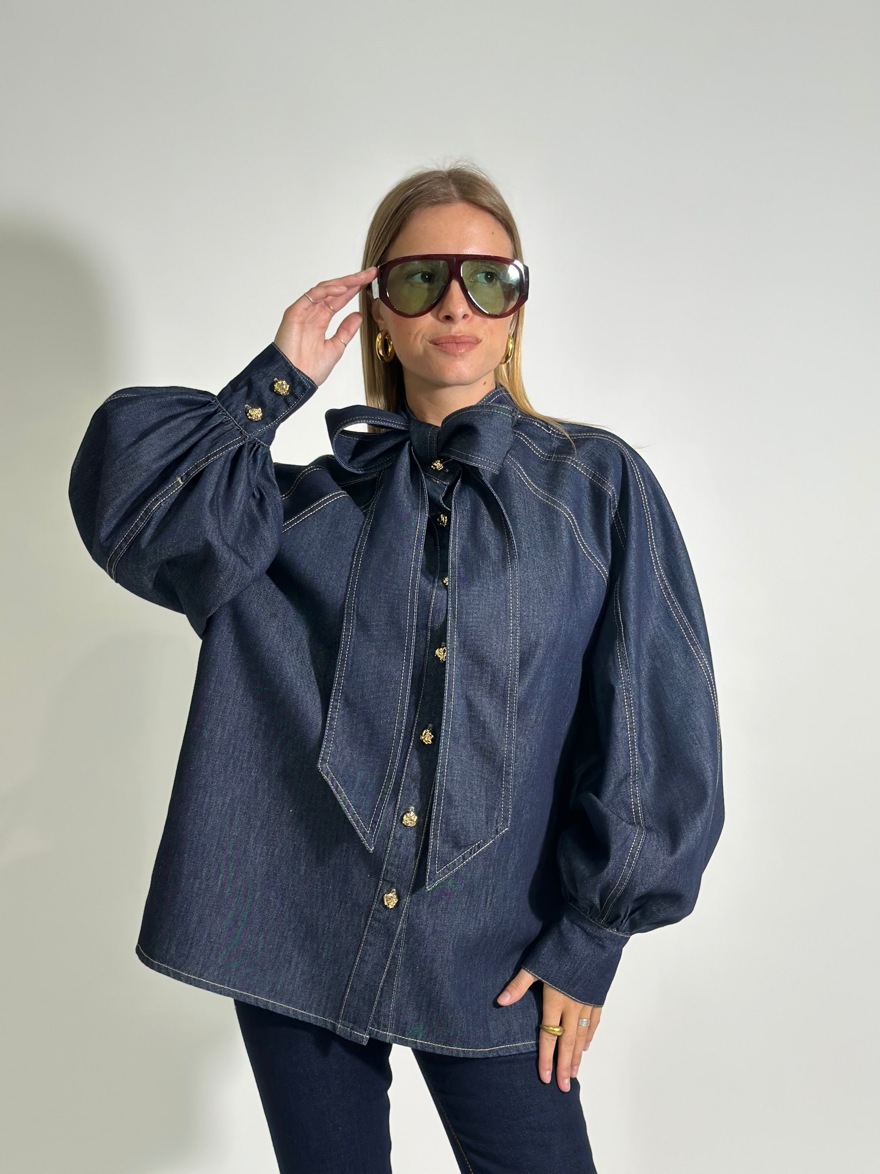 Camicia denim fiocco YX511