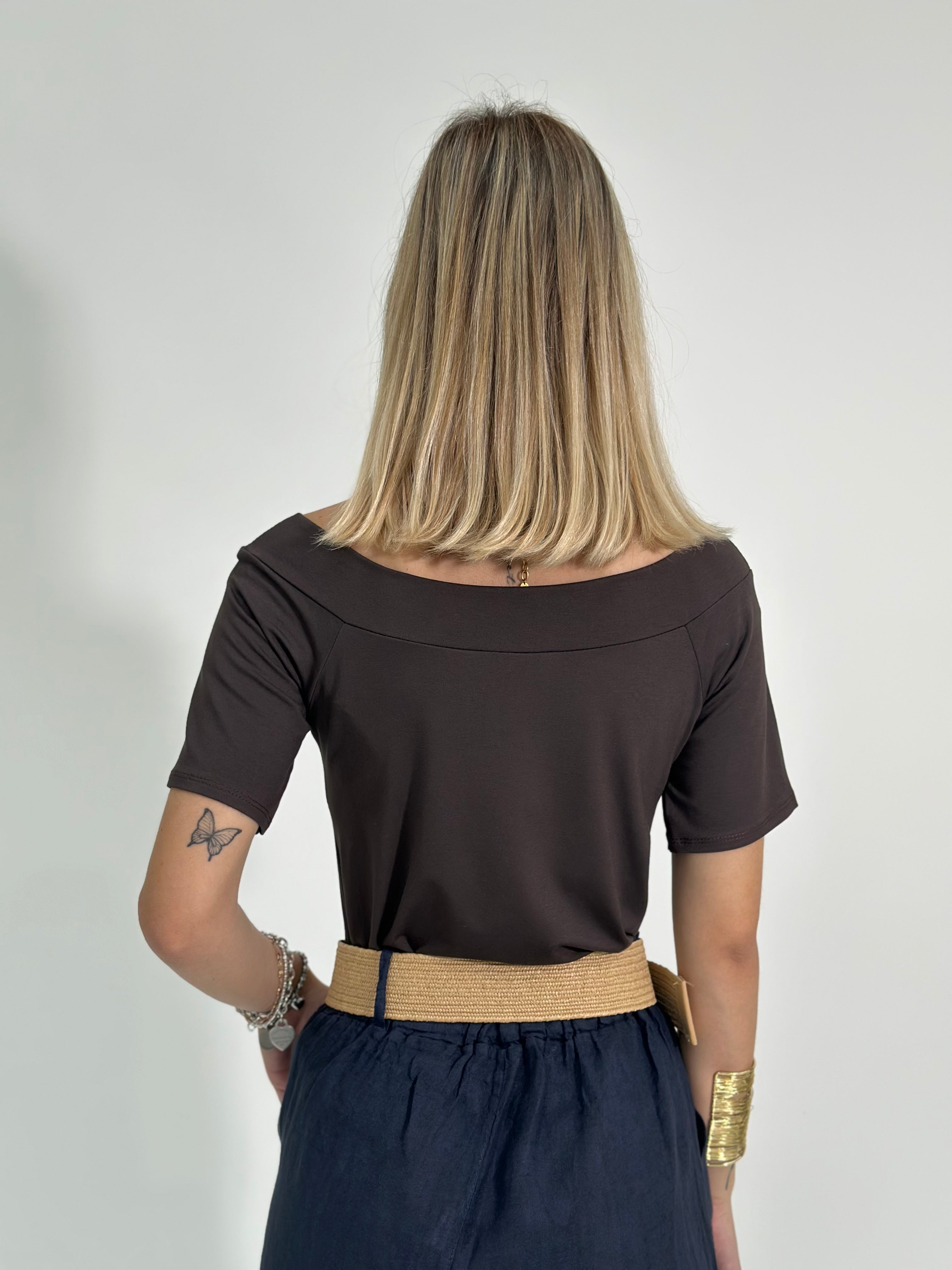 Maglia scollo a barca 7008