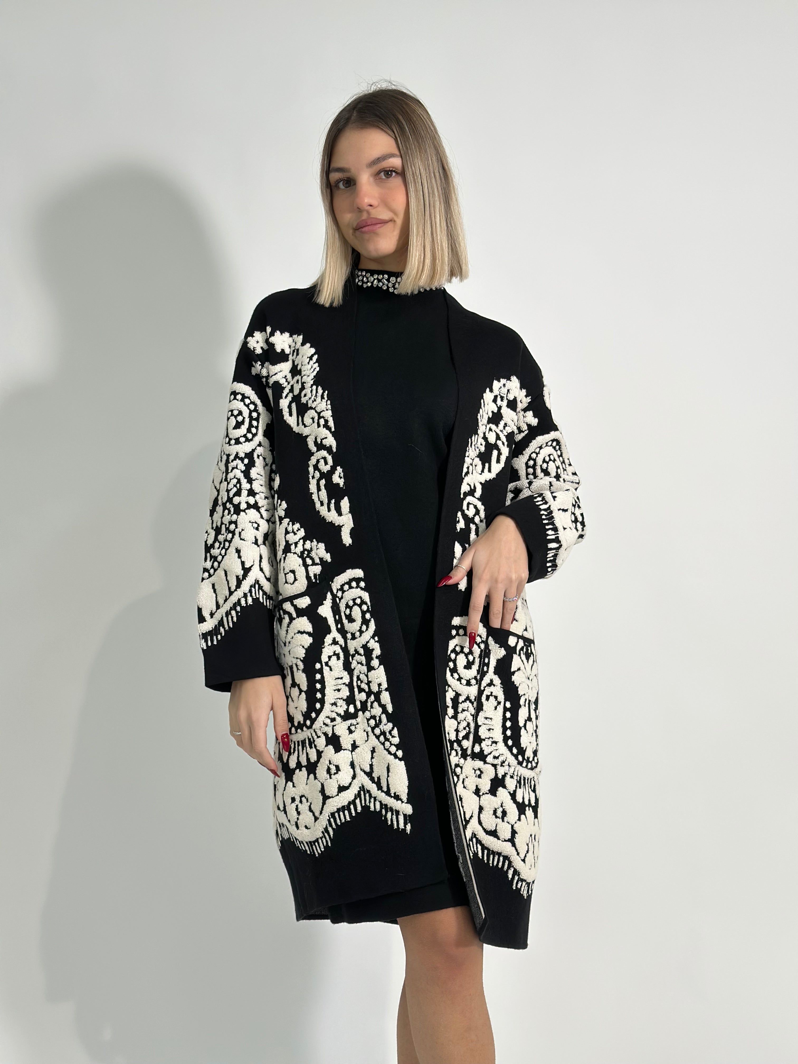 Abito cristalli 5370 NERO