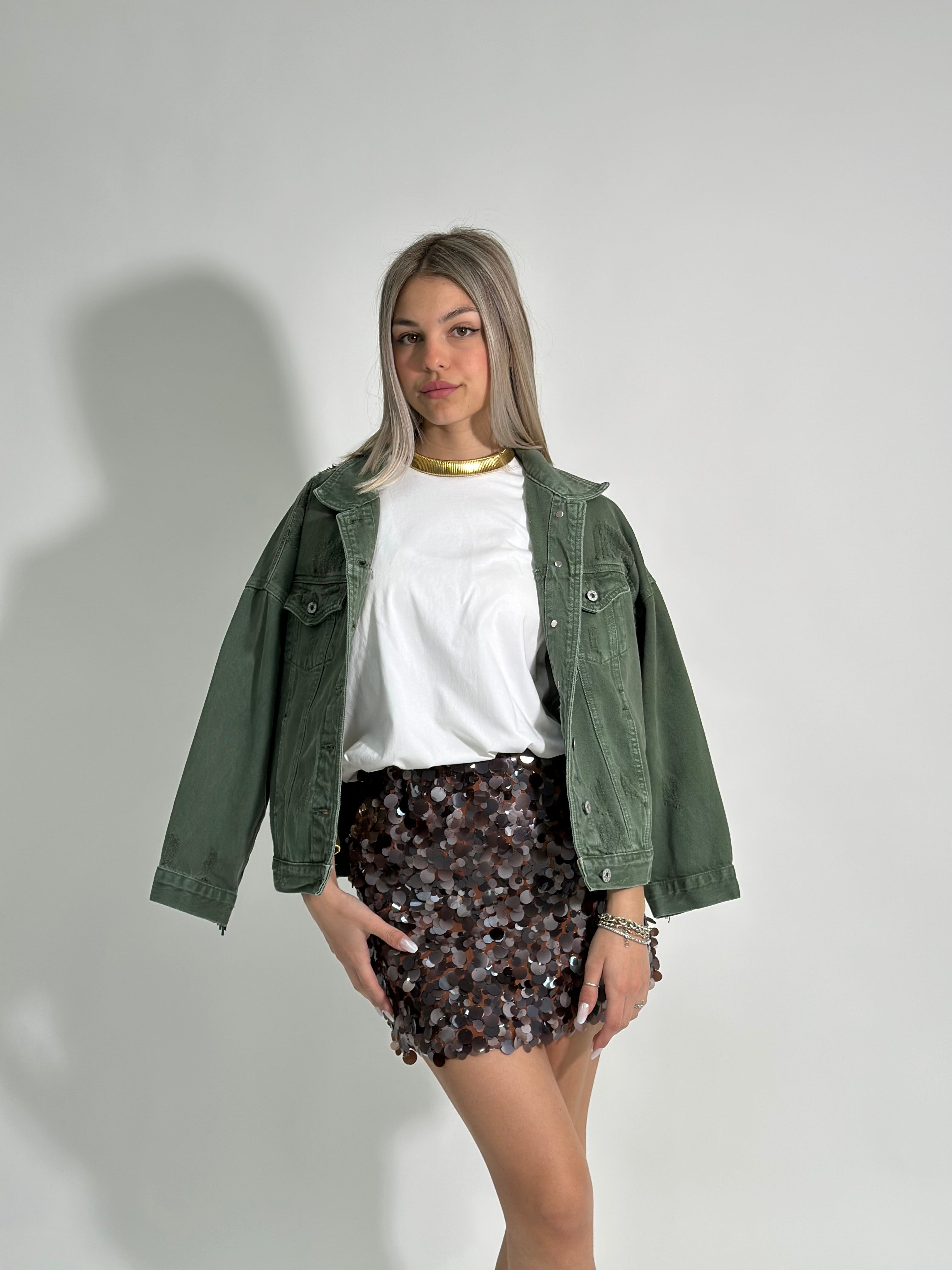 Giacca frangie borchie 9597