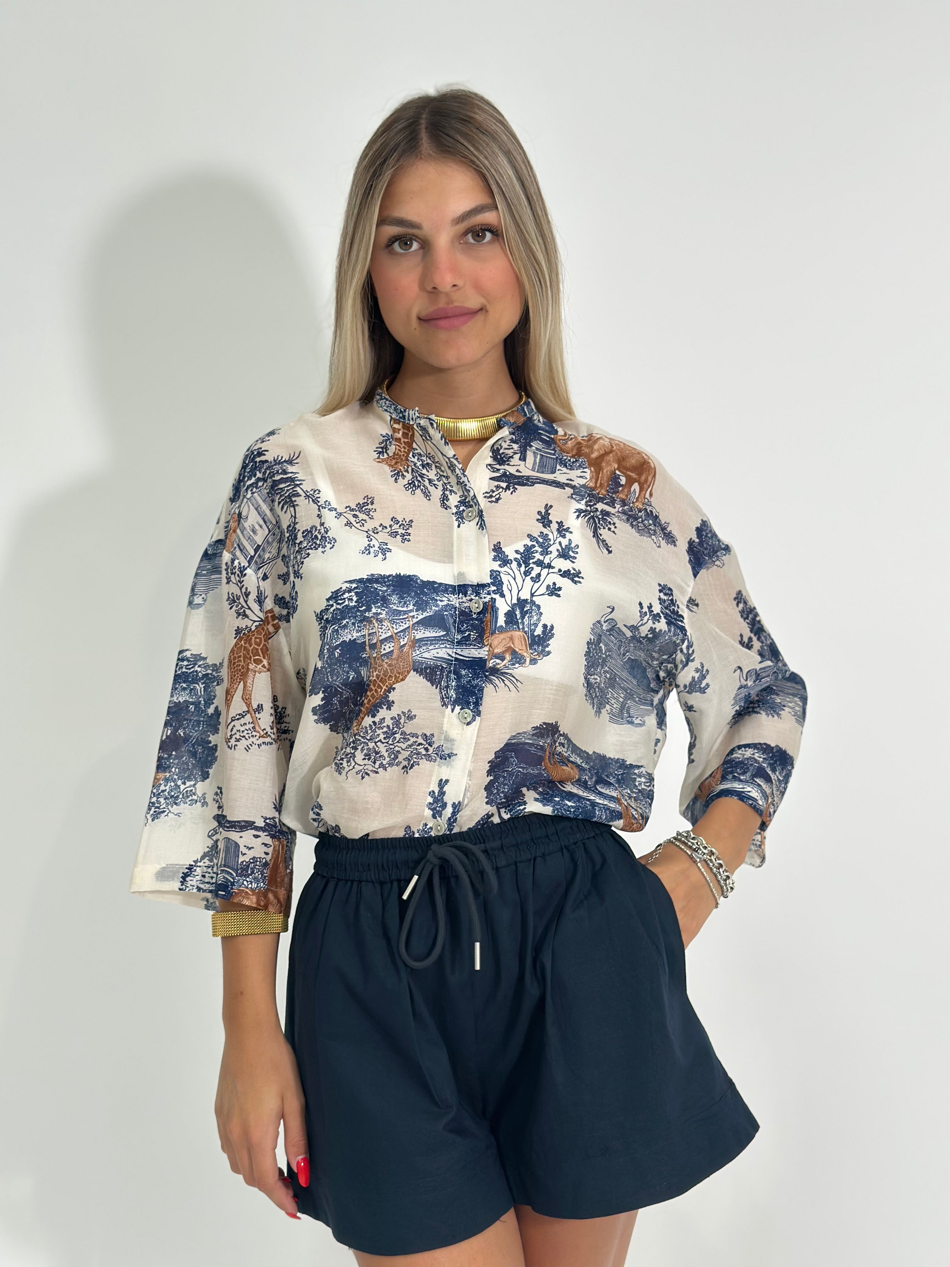 Camicia misto seta 9577
