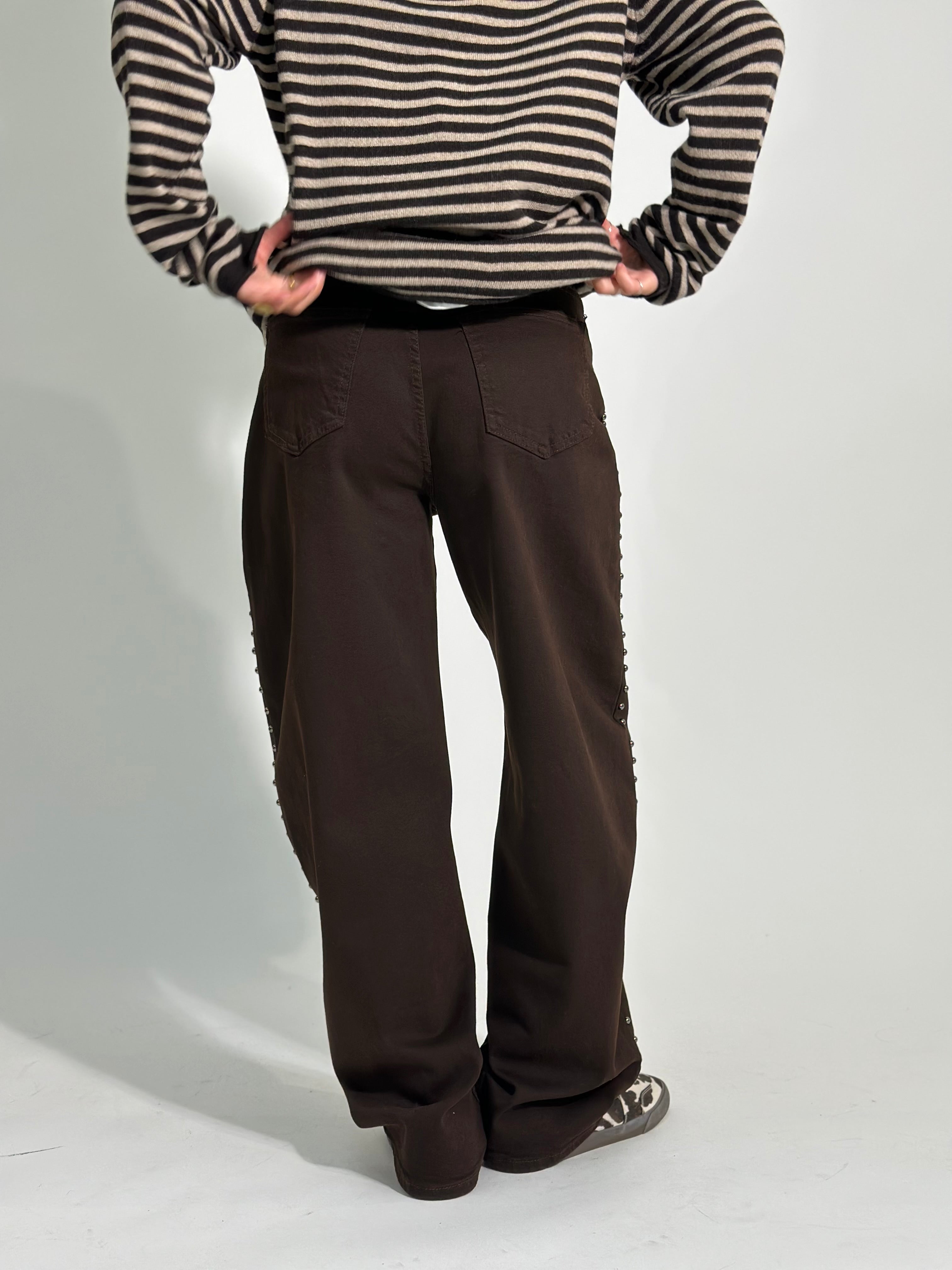 Pantalone baloon borchie LW1862