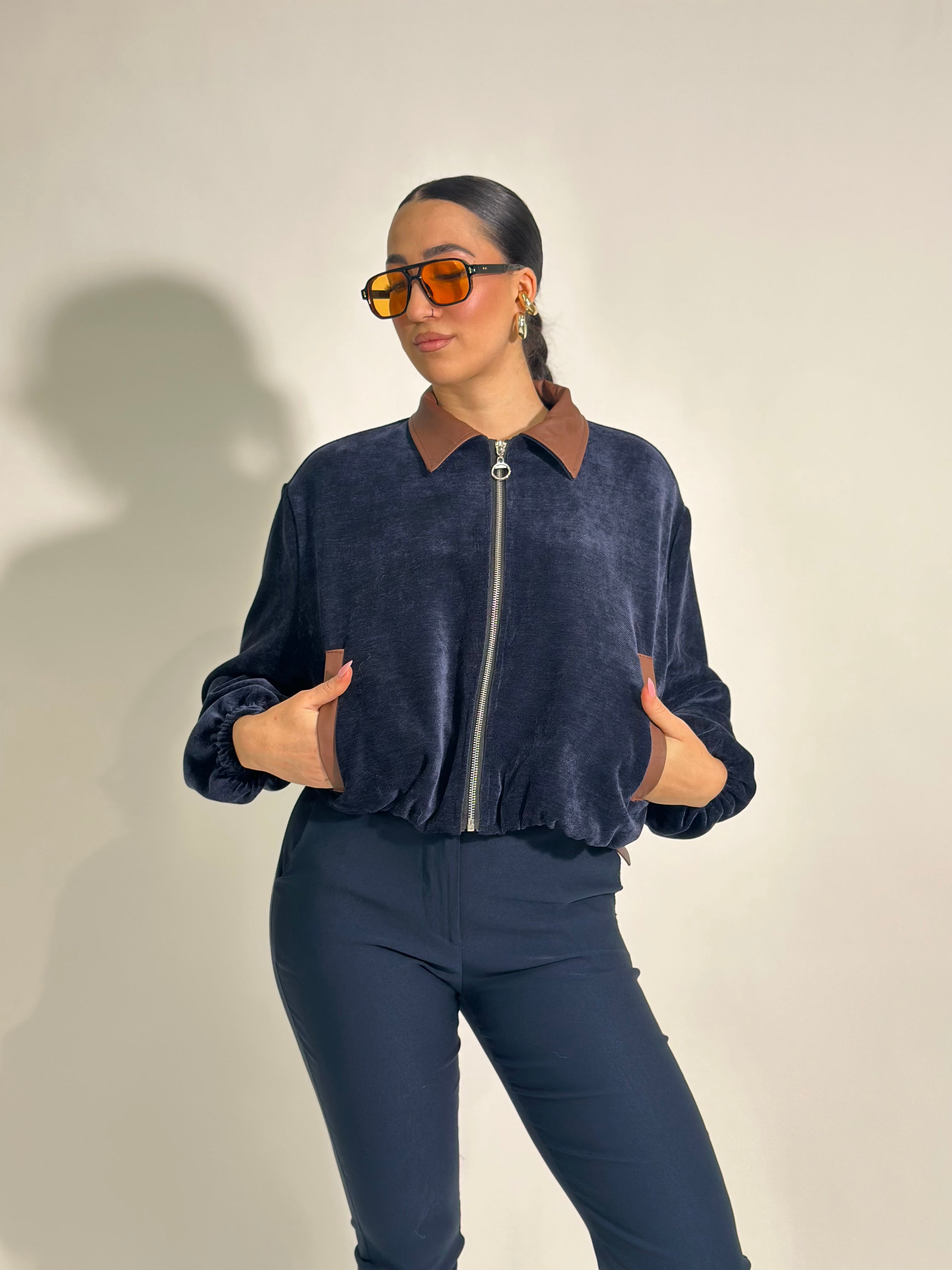 Giacca bomber 7852 BLU