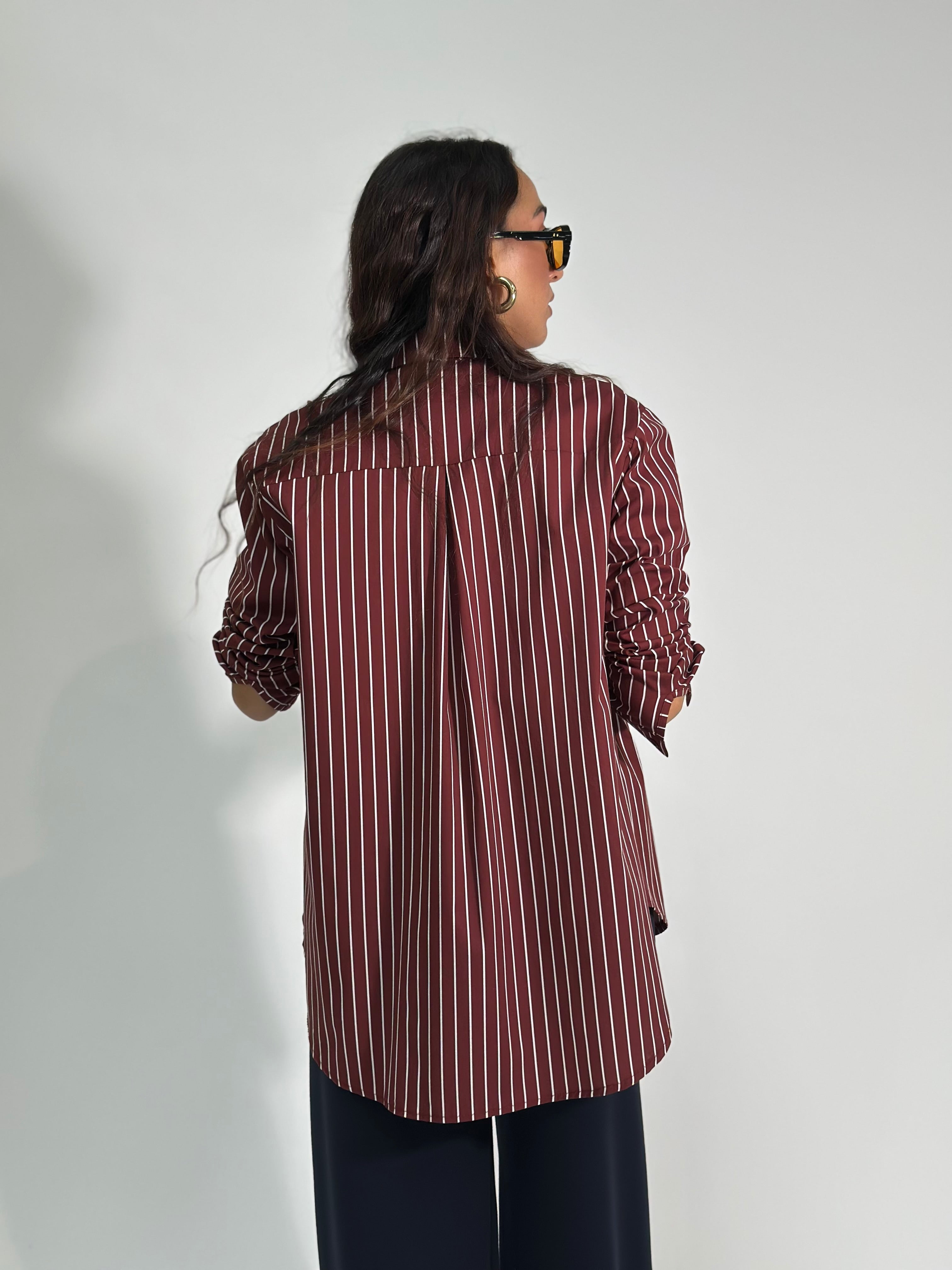 Camicia riga 50320 BURGUNDY