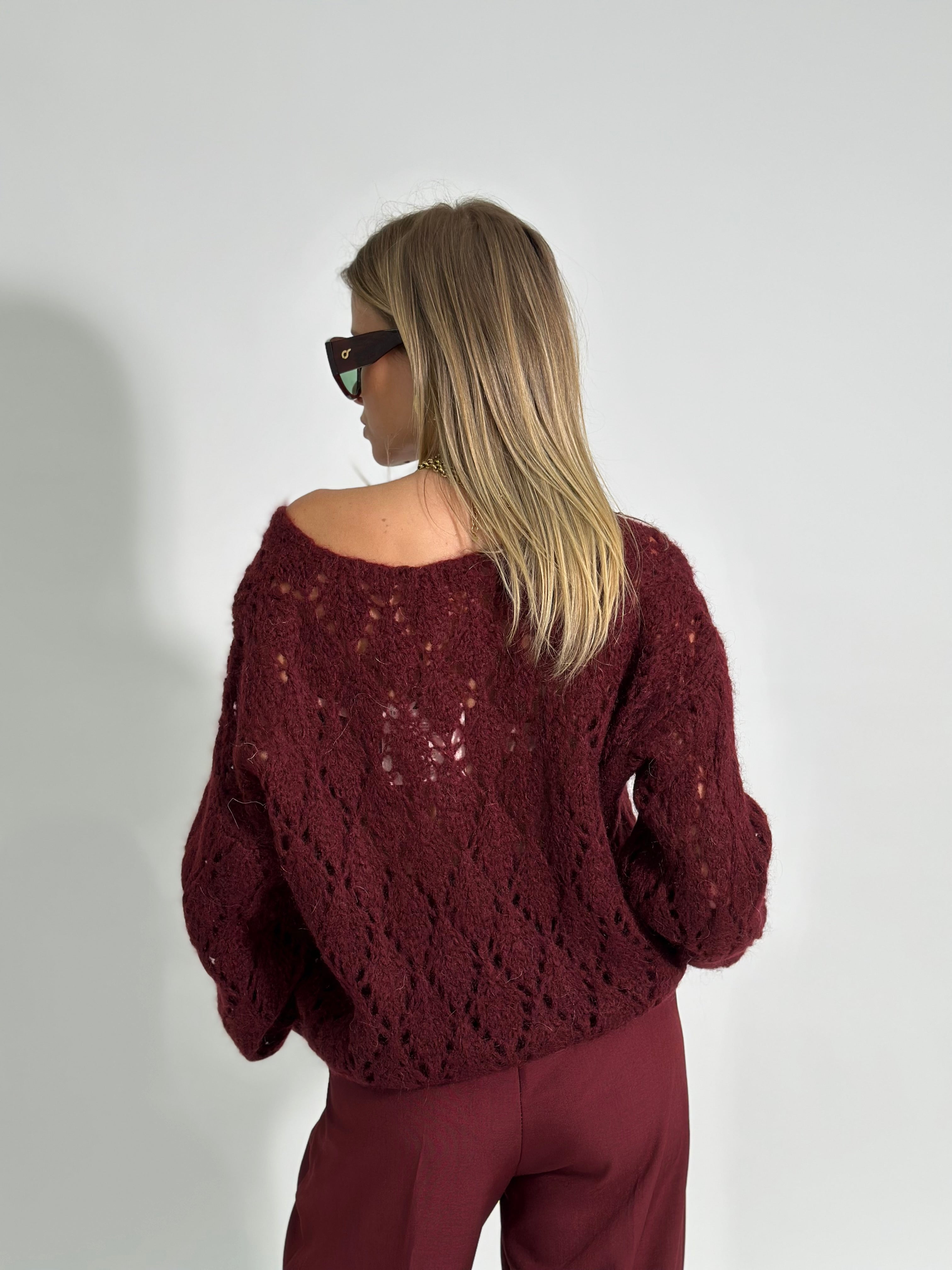 Maglia mohair 3191 BURGUNDY