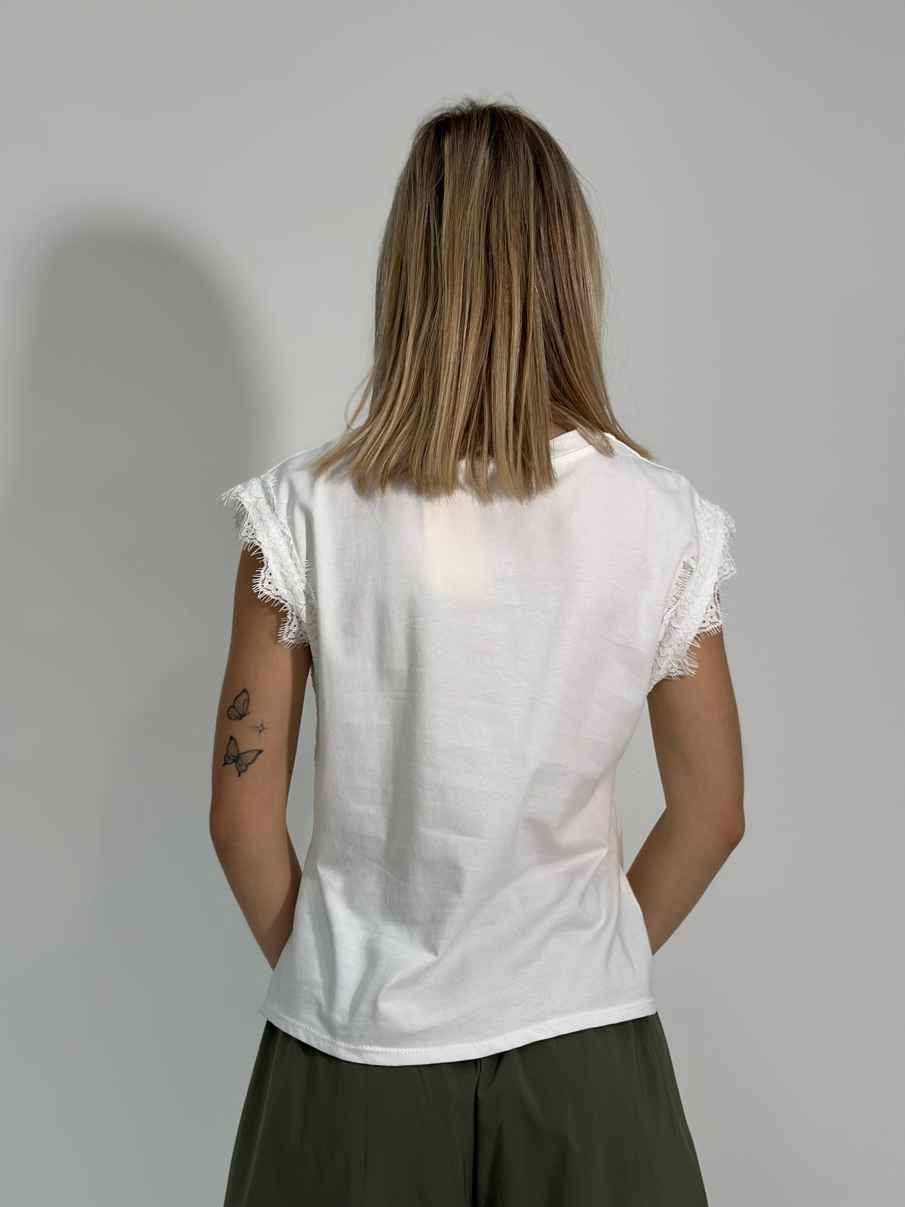 Maglia fiocco pizzo 8388