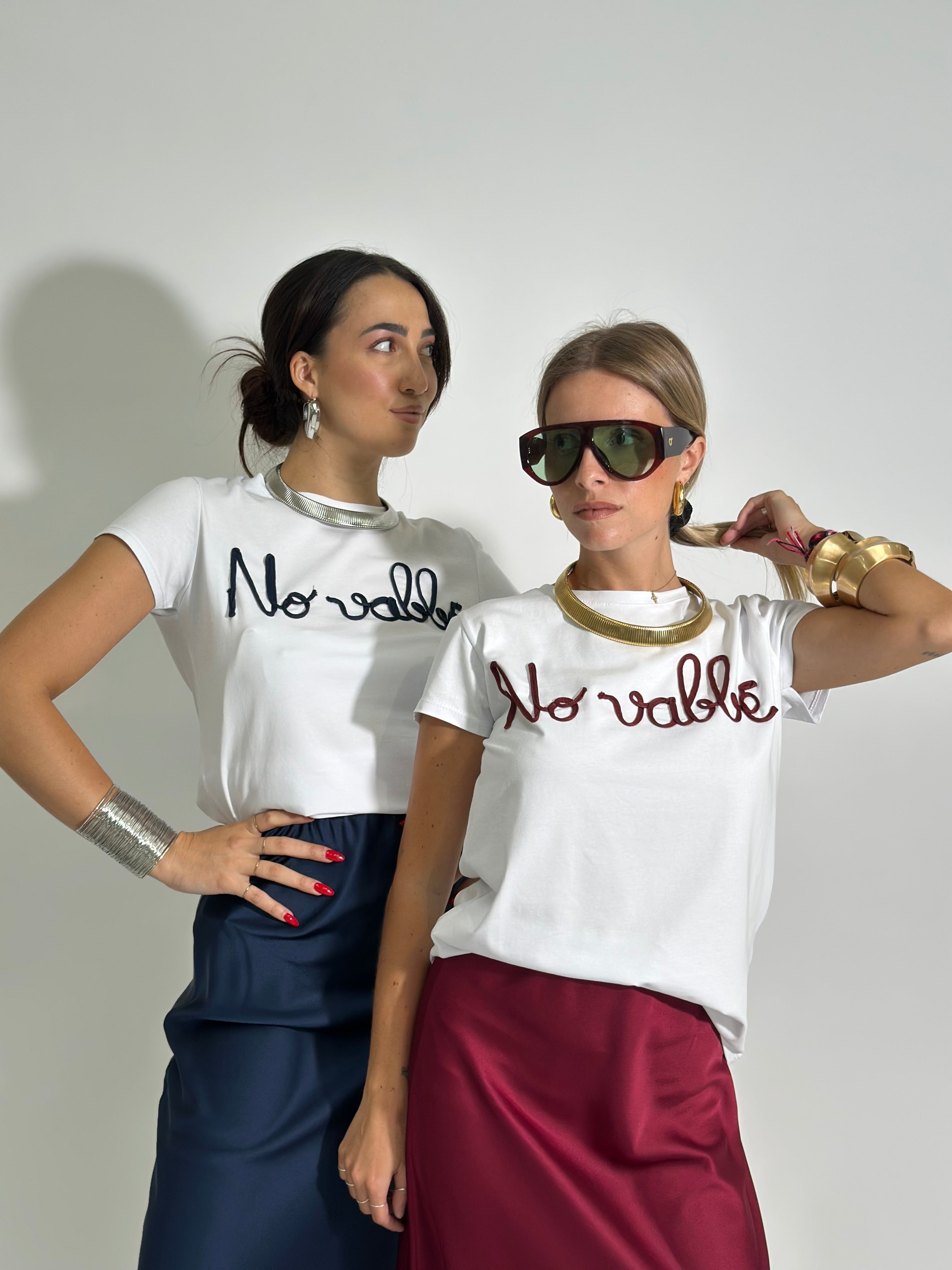 T-shirt No Vabbè 24022 BORDO