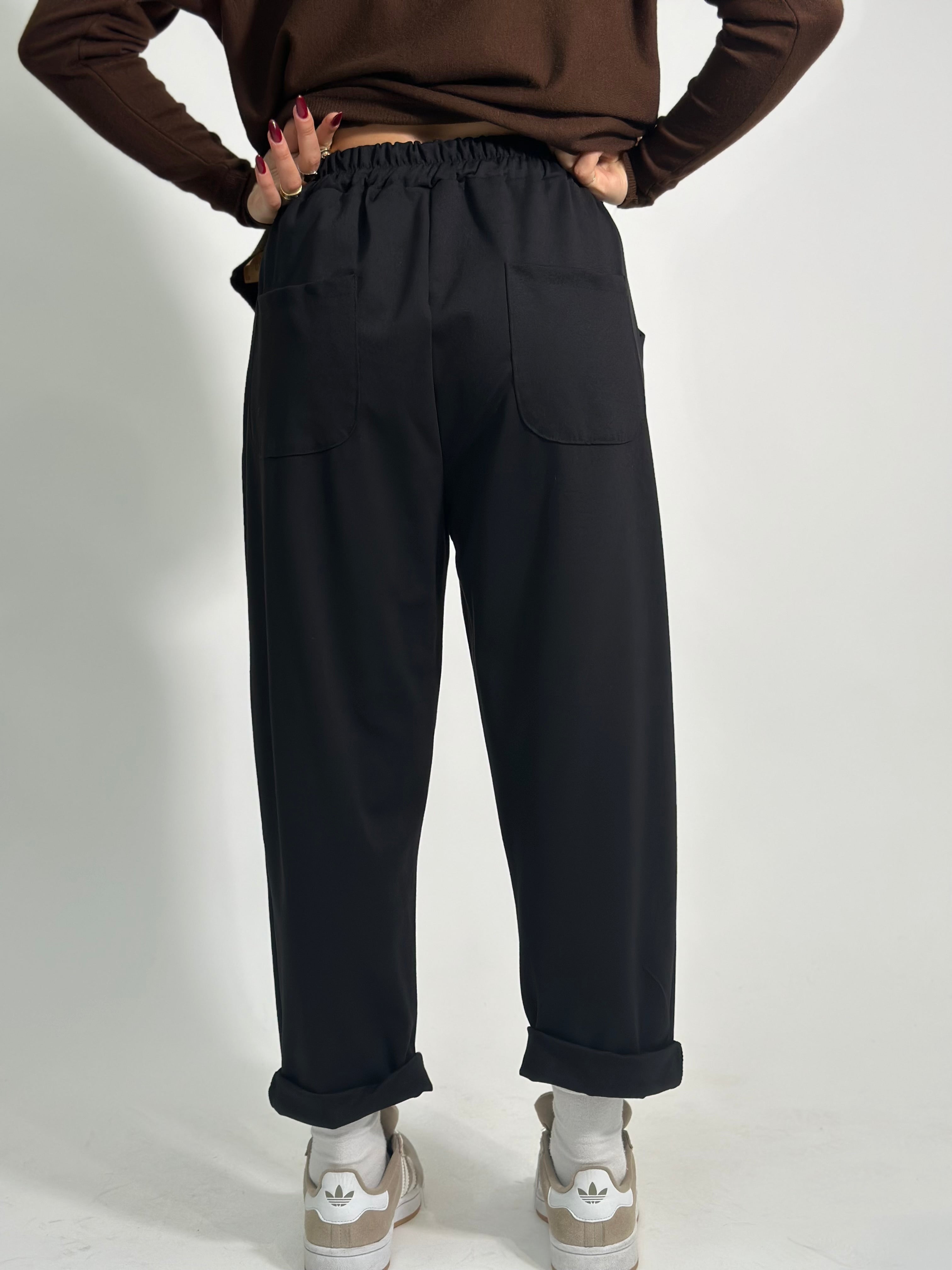 Pantalone confort 9869 NERO