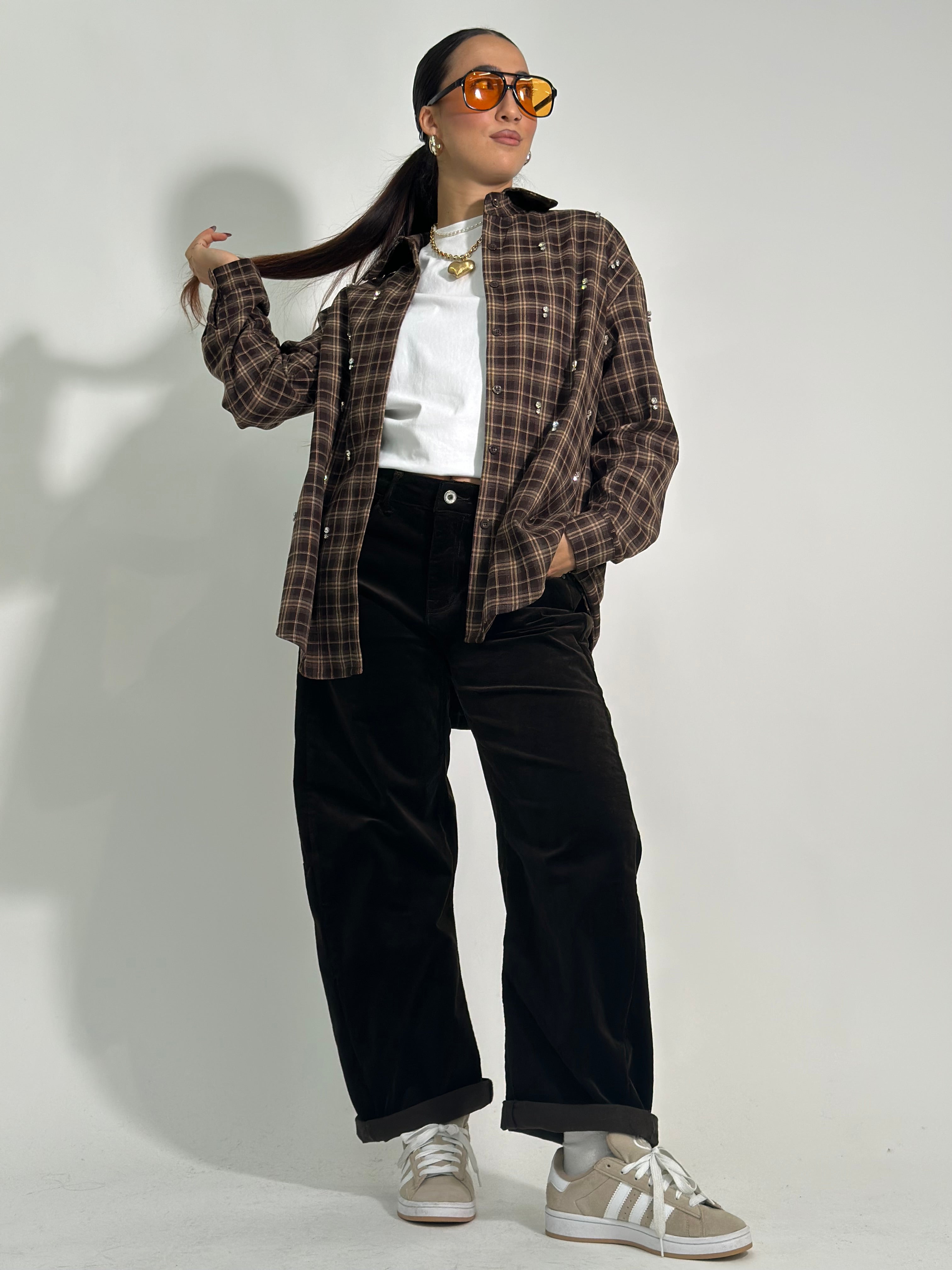 Pantalone baloon costina 9320 MORO