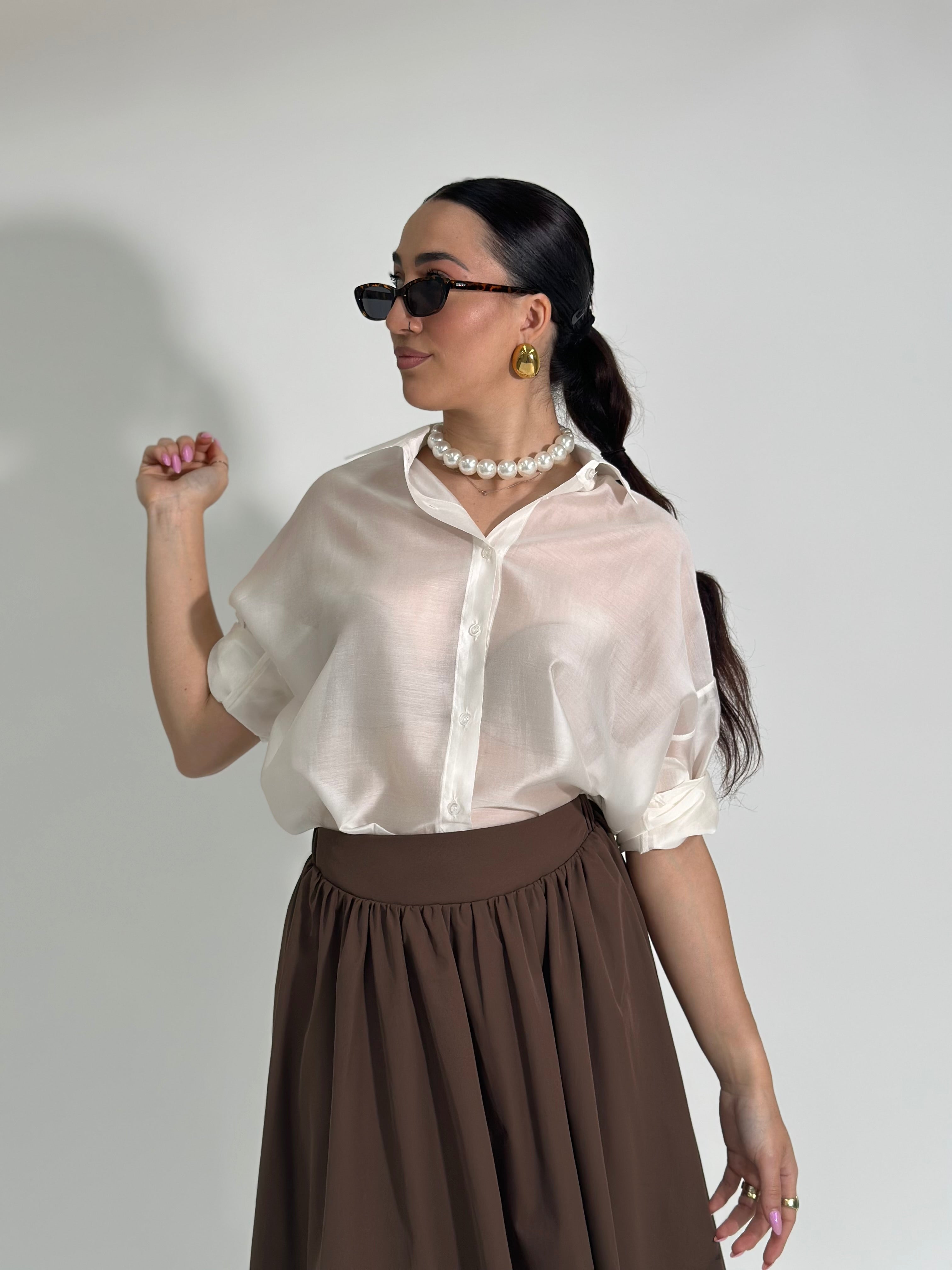 Camicia leggera 5329 PANNA
