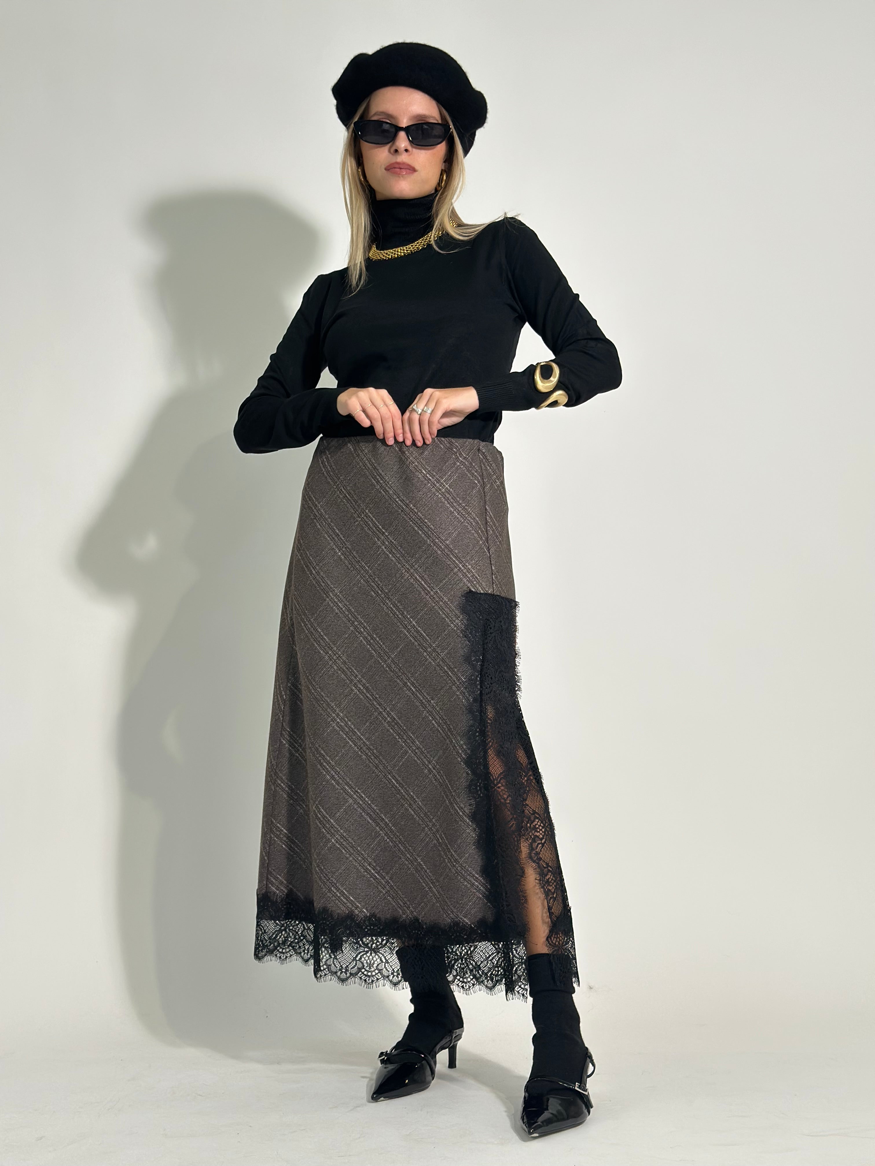 Gonna tartan pizzo 4759