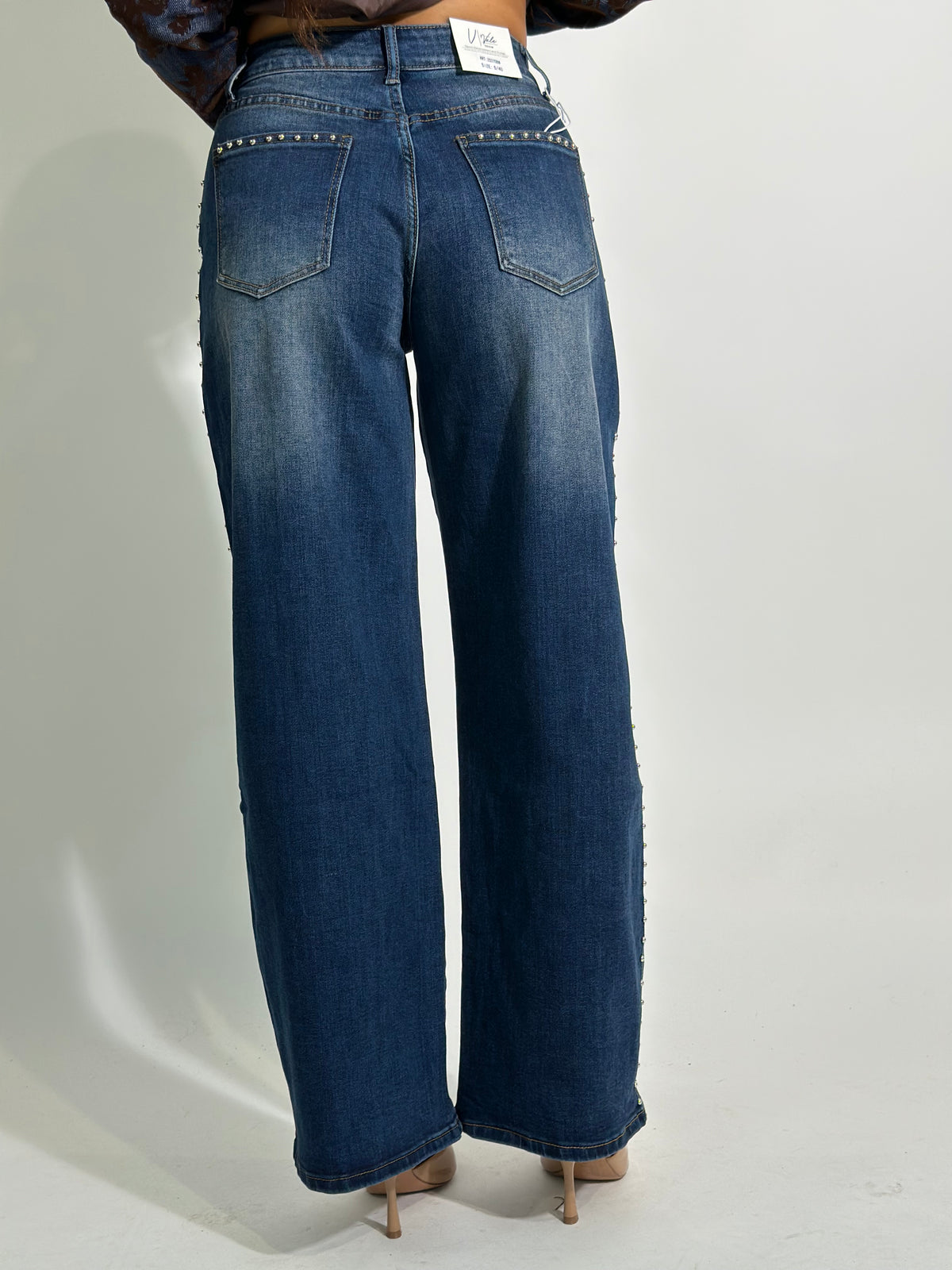 Jeans barrel borchie 2708