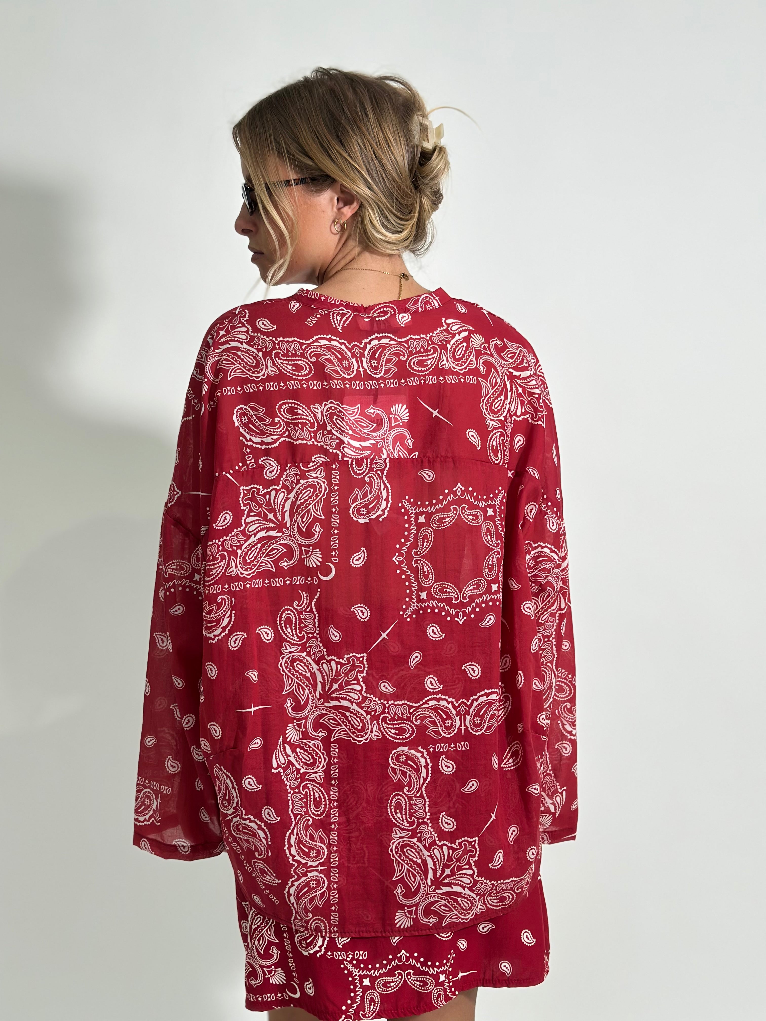 Camicia Bandana 21504 ROSSO