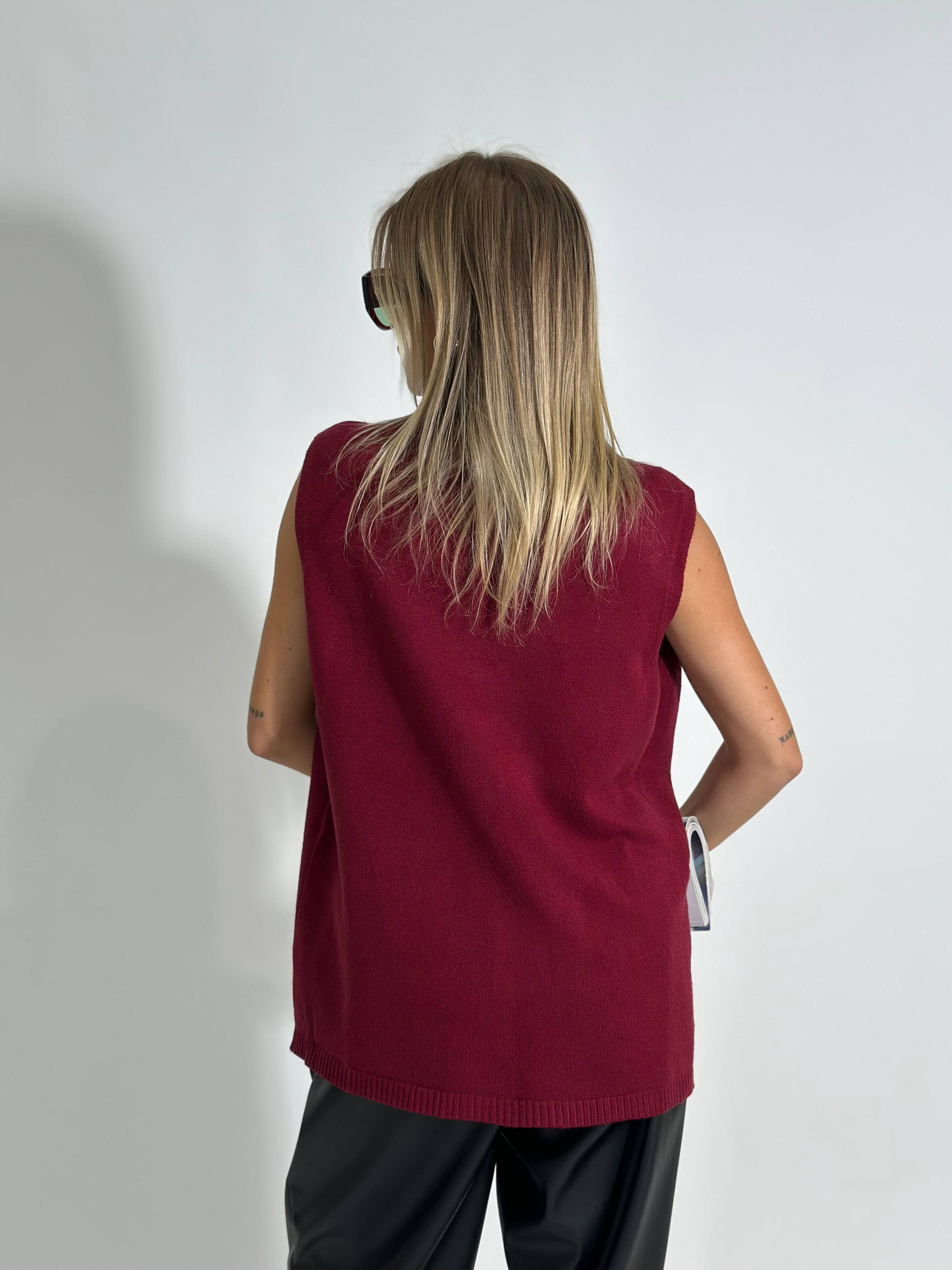 Gilet ZS5373 BURGUNDY