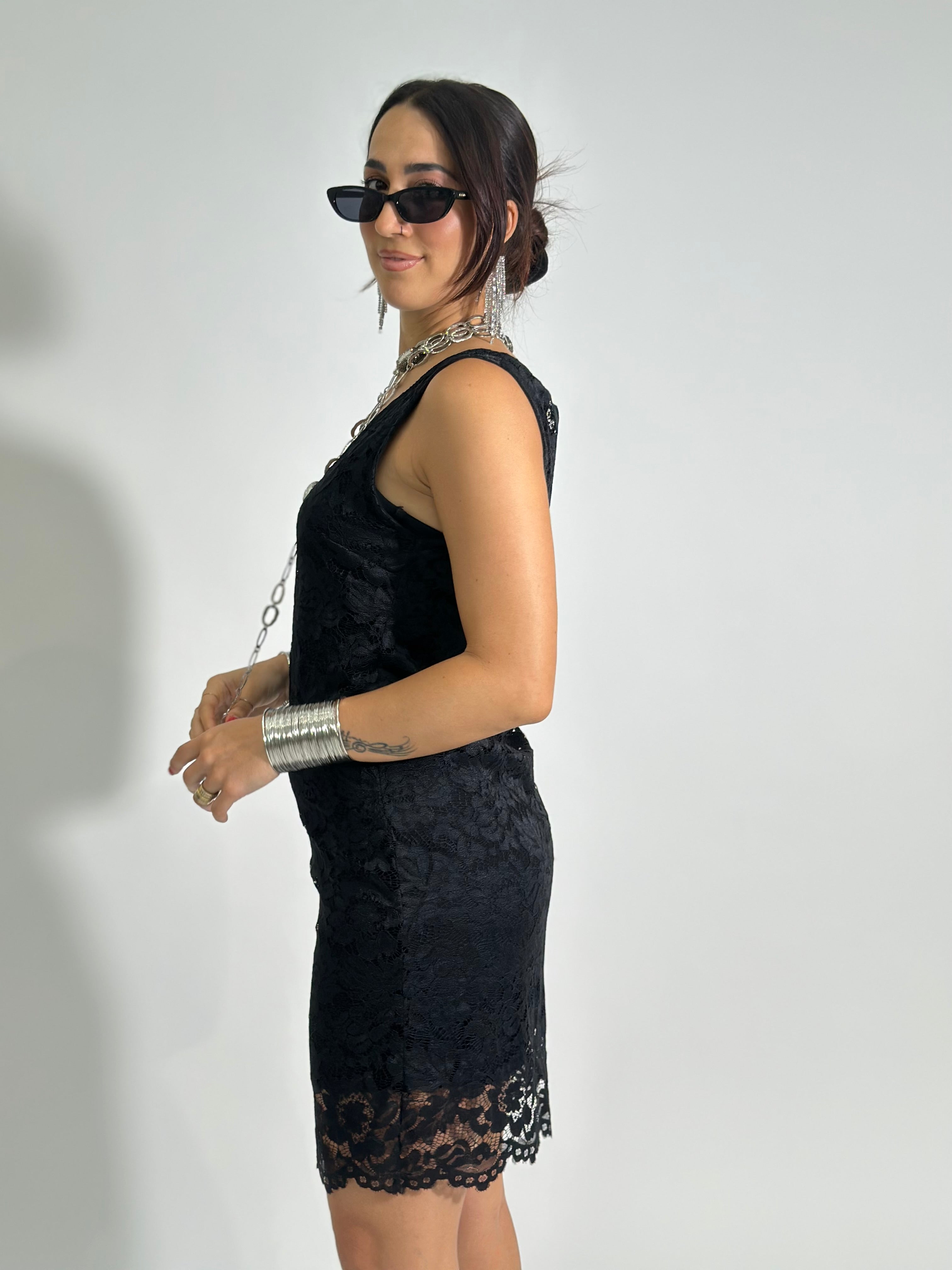 Abito pizzo 55638 NERO