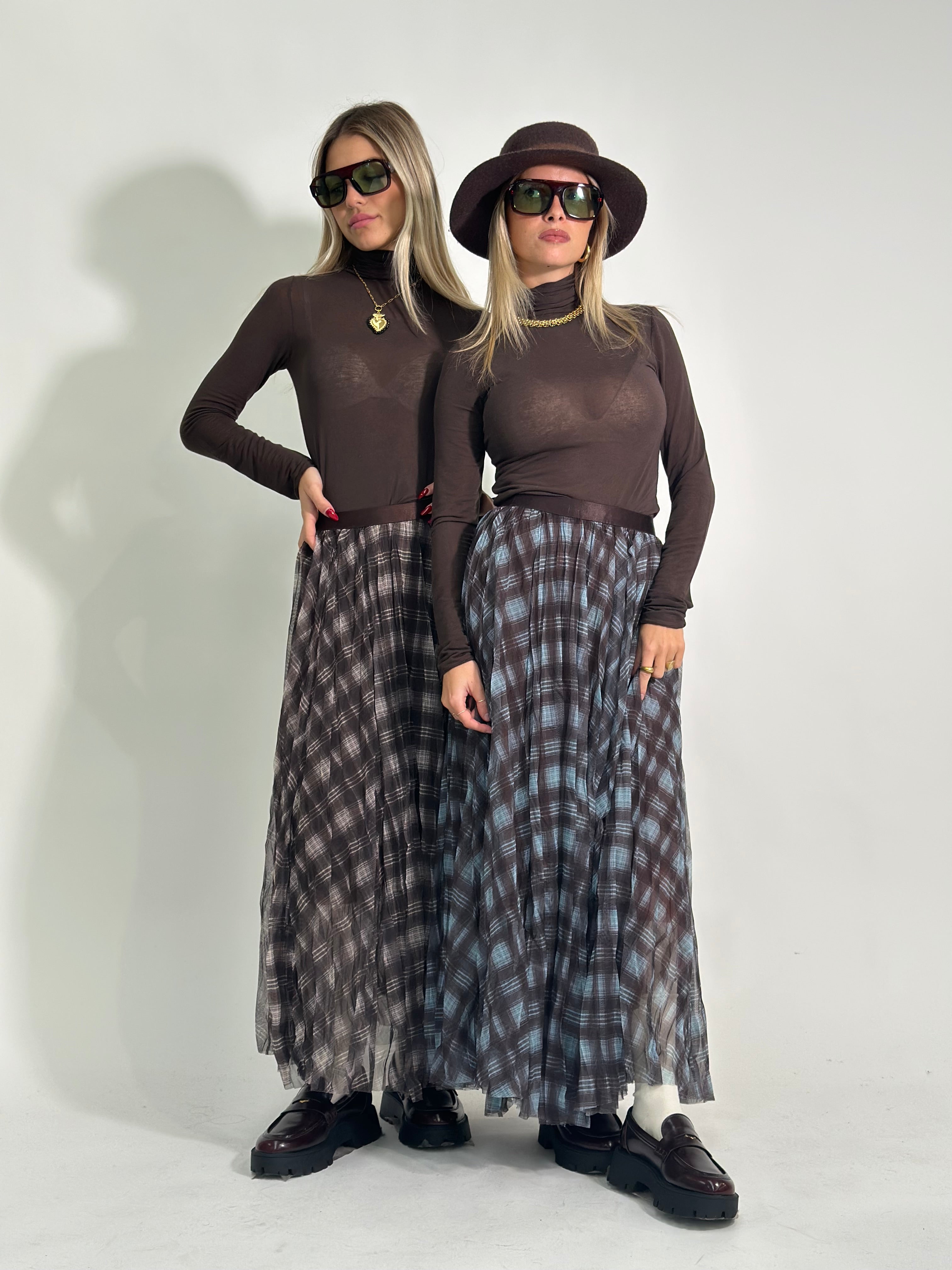 Gonna tulle 8821 MORO-AZZURRO