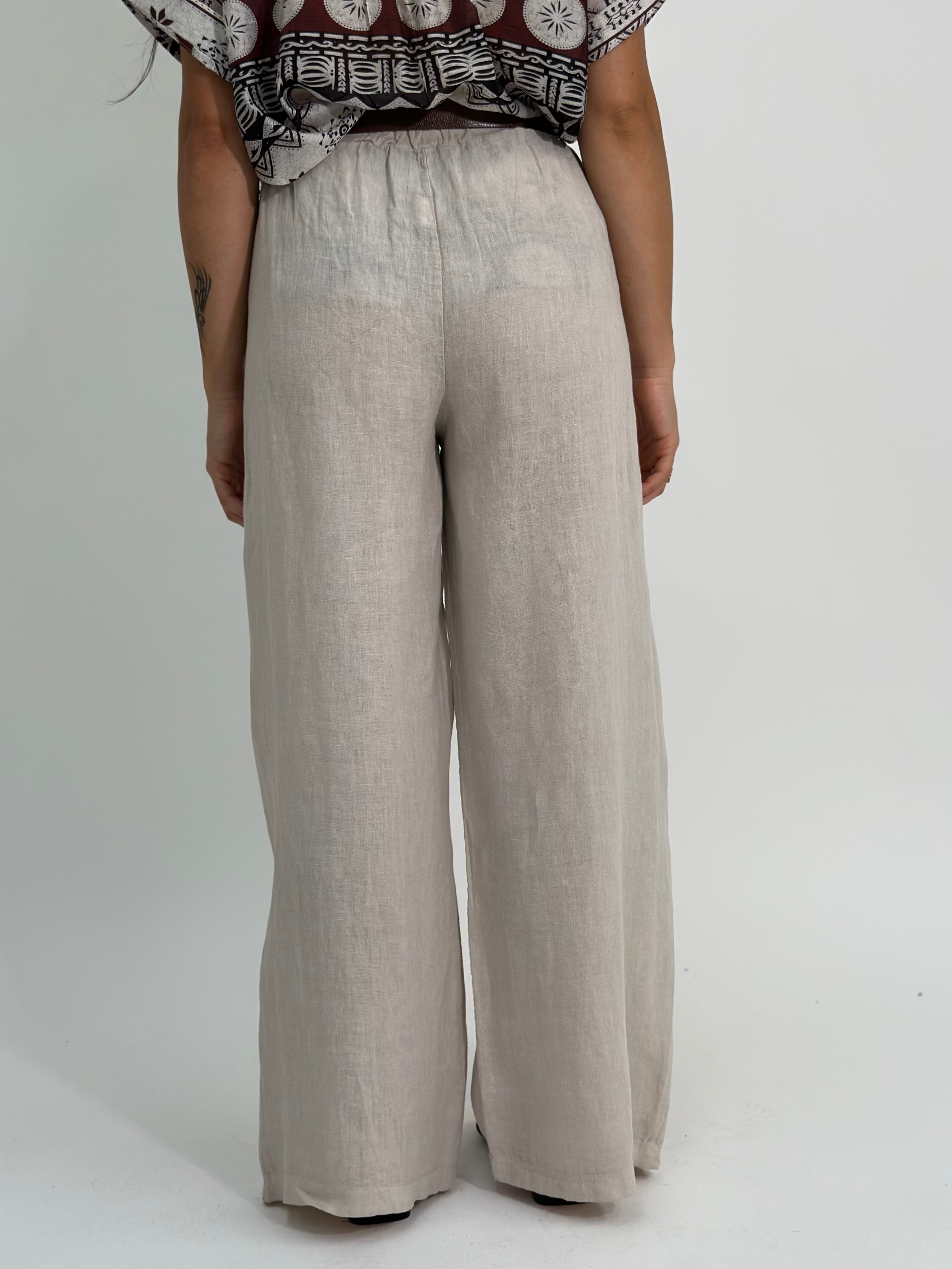 Pantalone lino 100% 1588