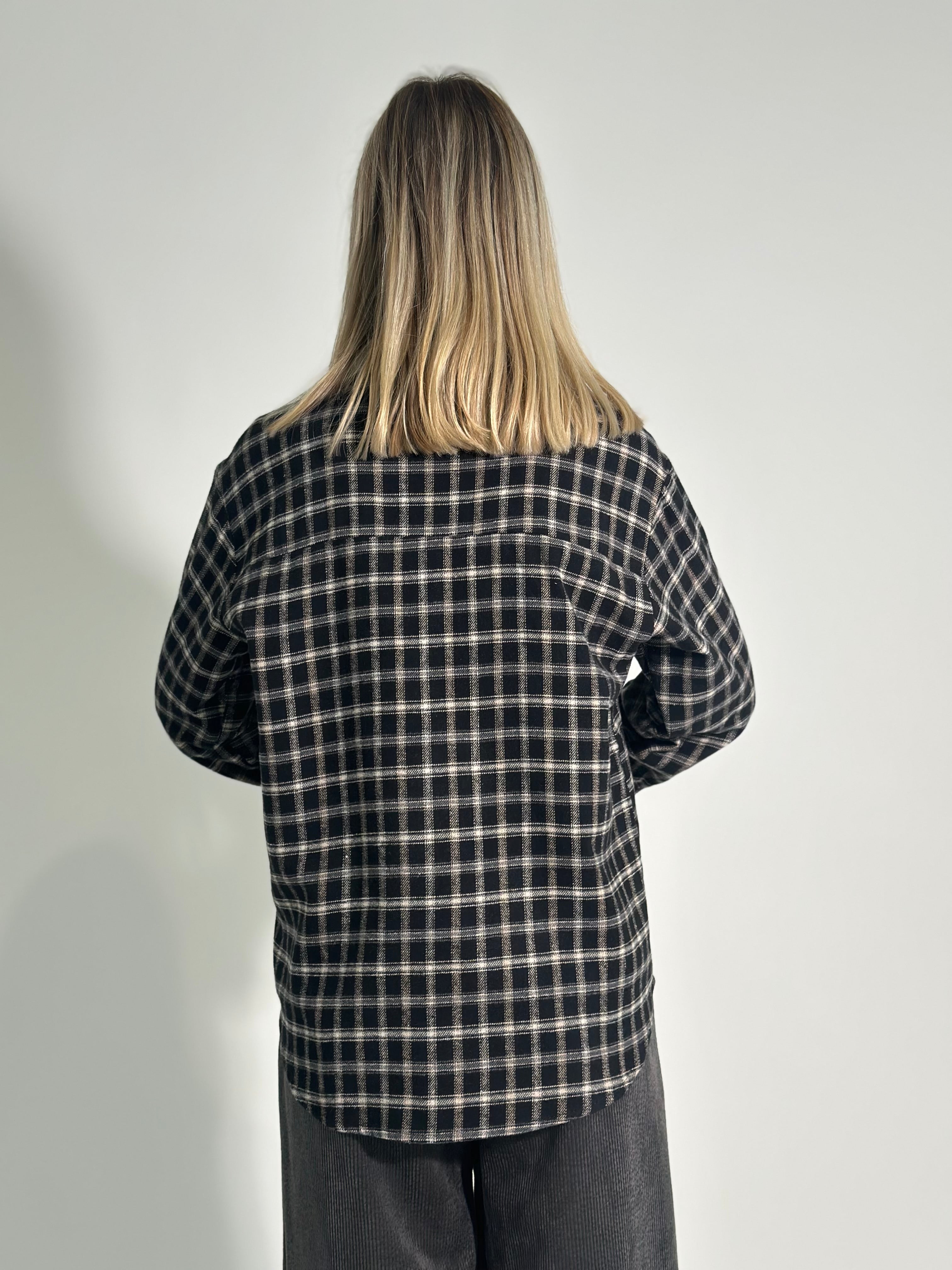 Camicia scozzese 2735 NERO