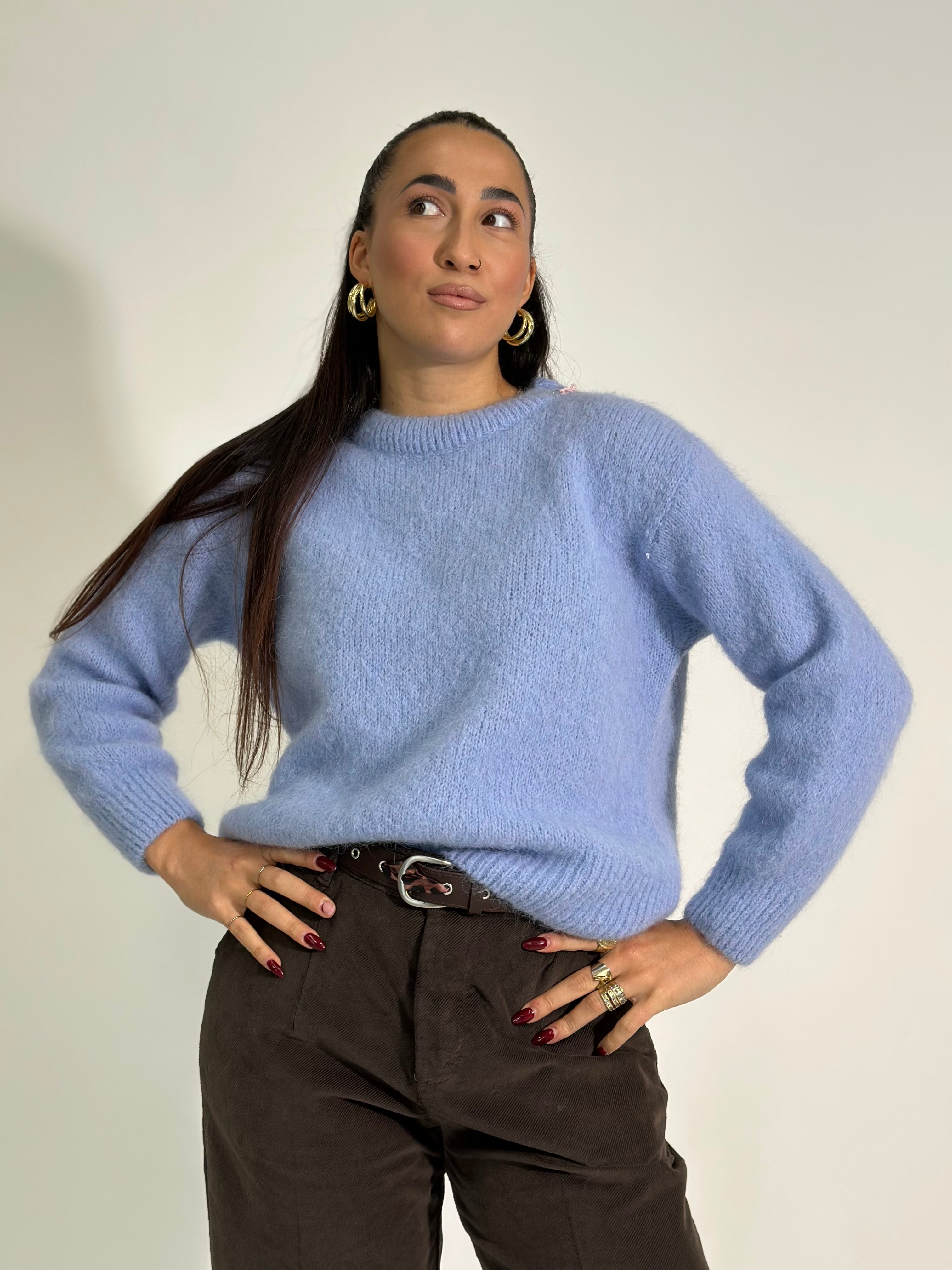 Maglia alpaca 25121 AZZURRO