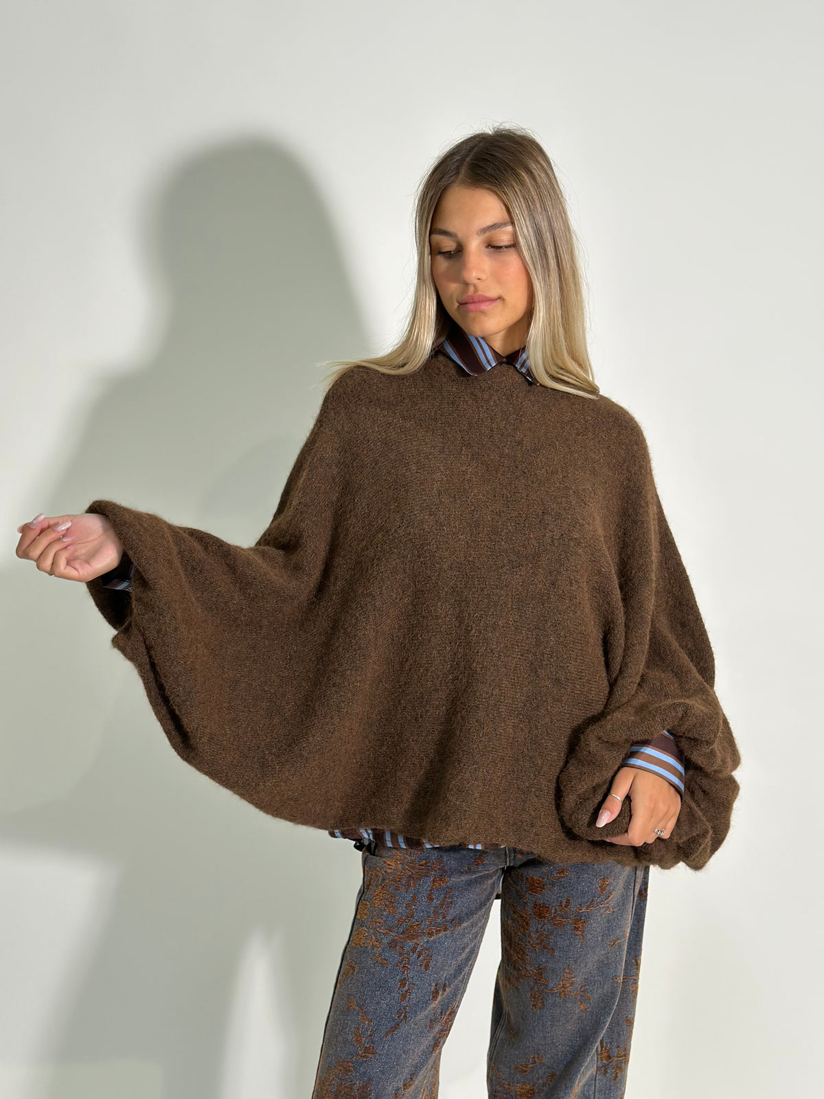 Maglia poncho A132 MORO