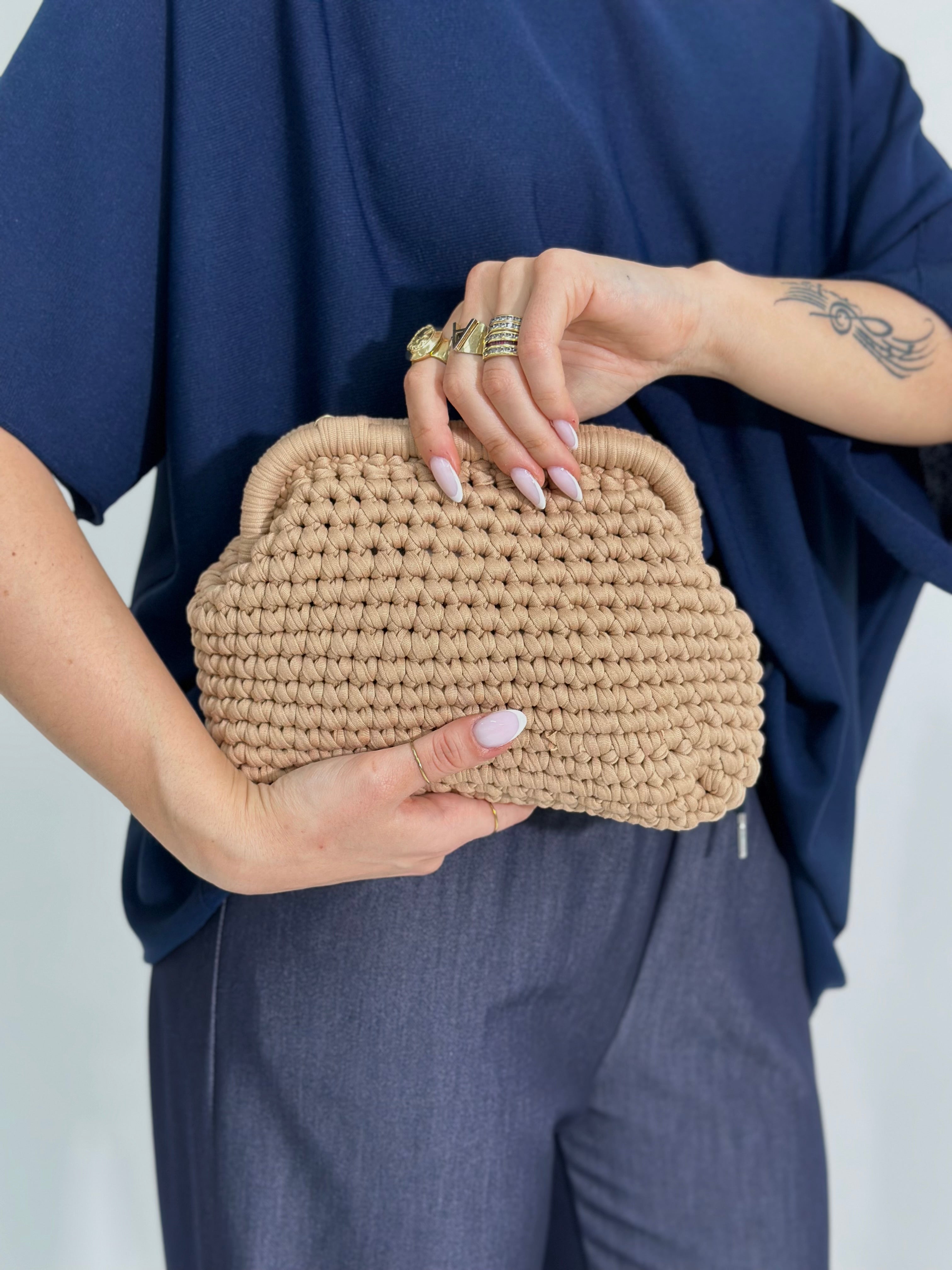 Borsa clutch 2657 KHAKI