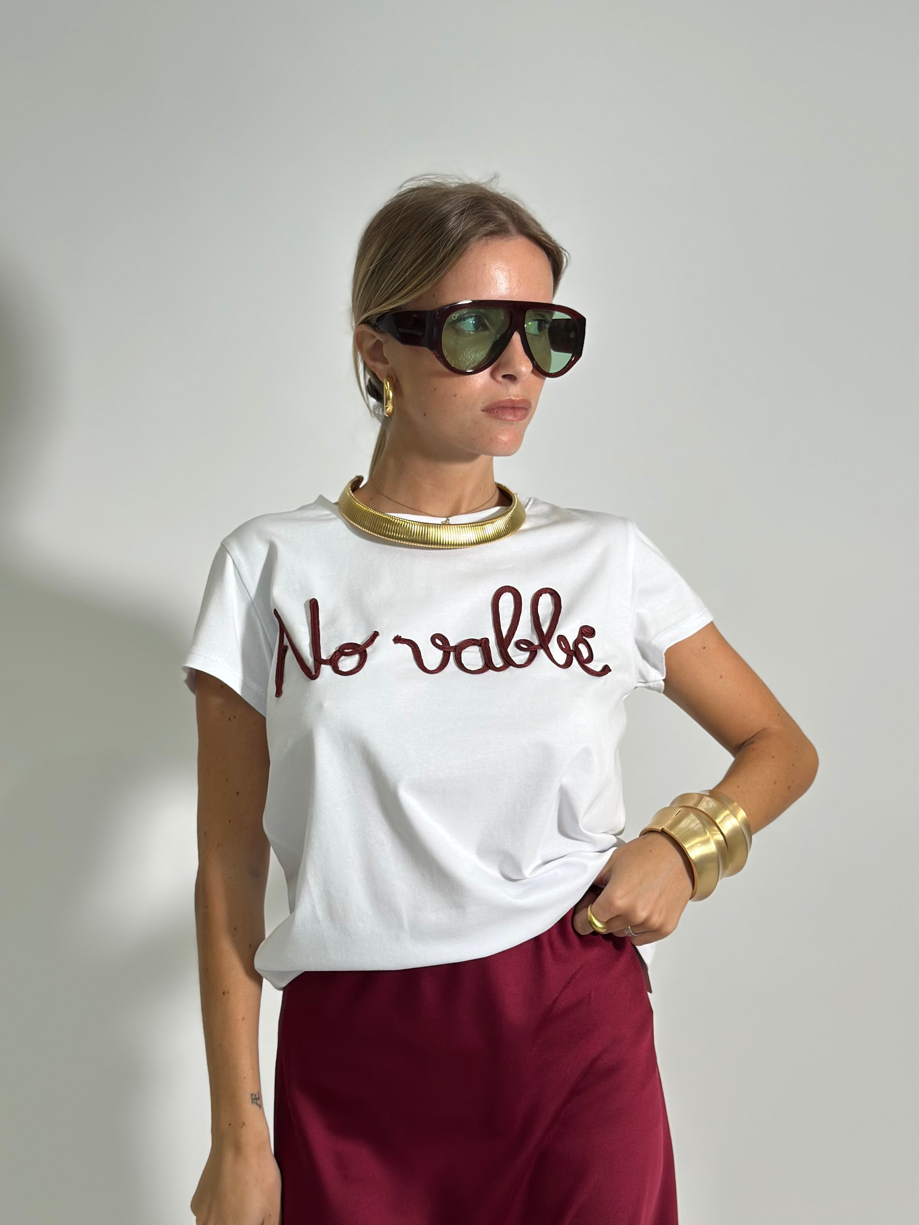 T-shirt No Vabbè 24022 BORDO