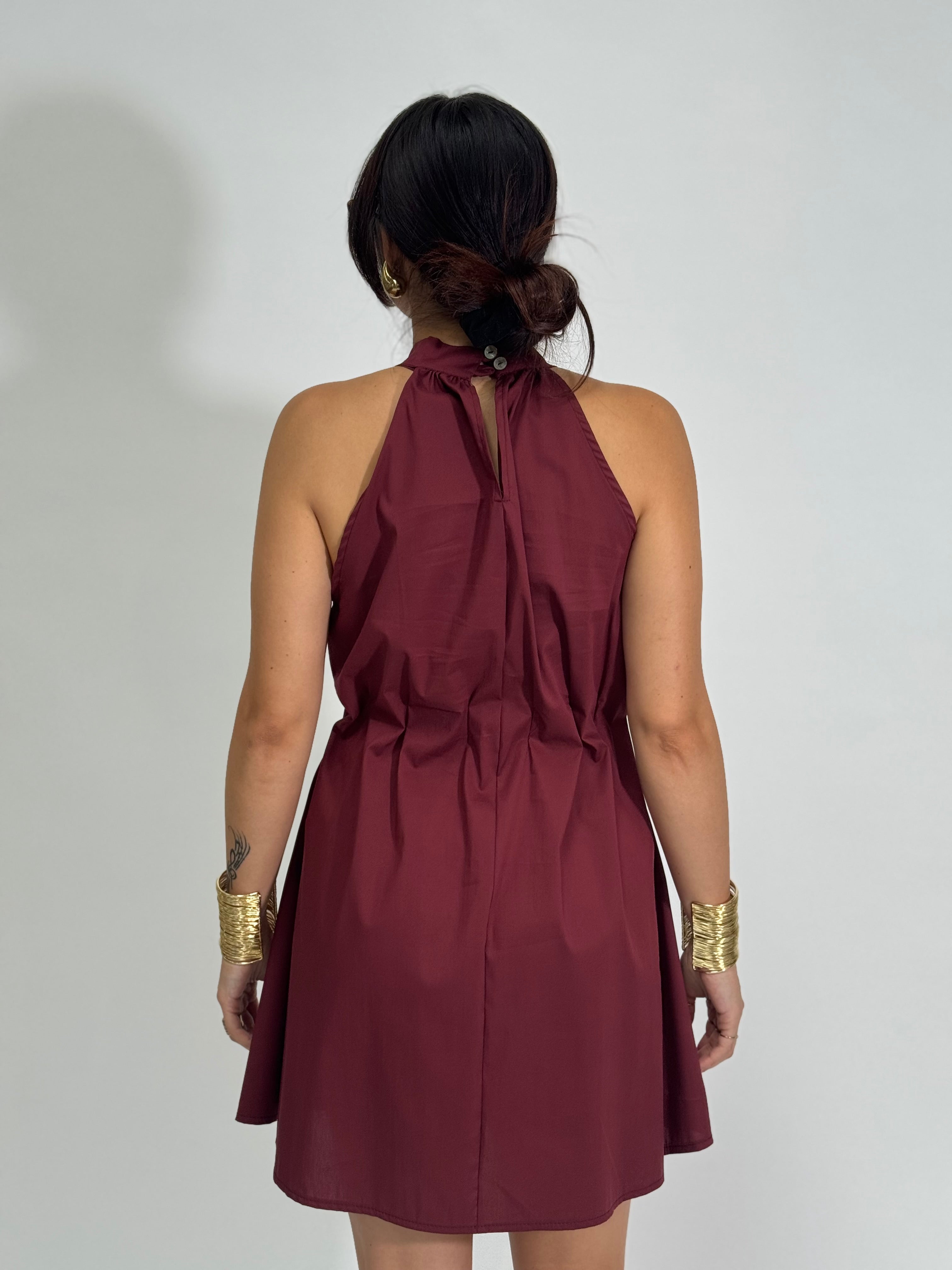 Abito 68025 BORDO