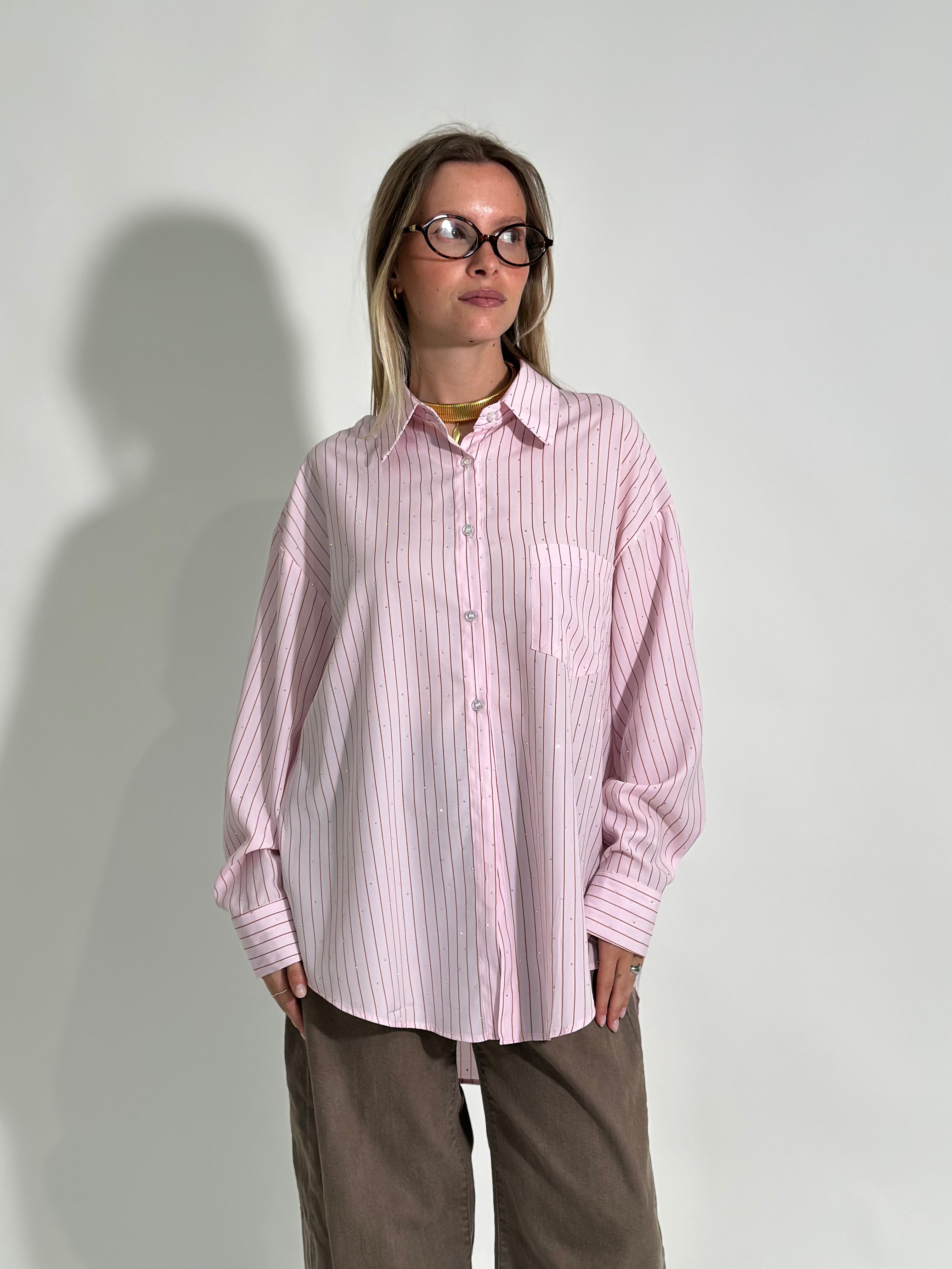 Camicia riga brillantino 17220