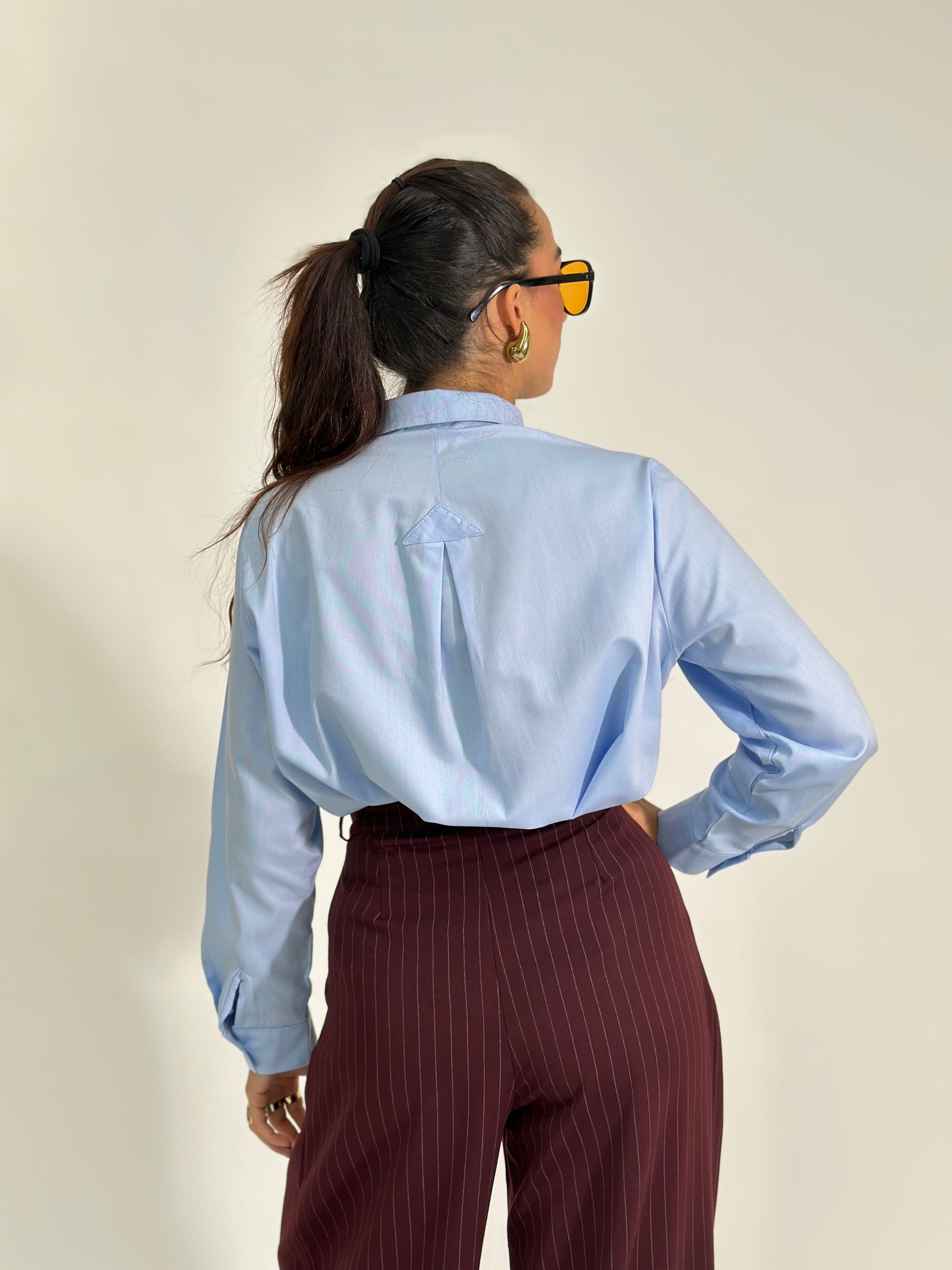 Camicia oxford 27595 AZZURRO
