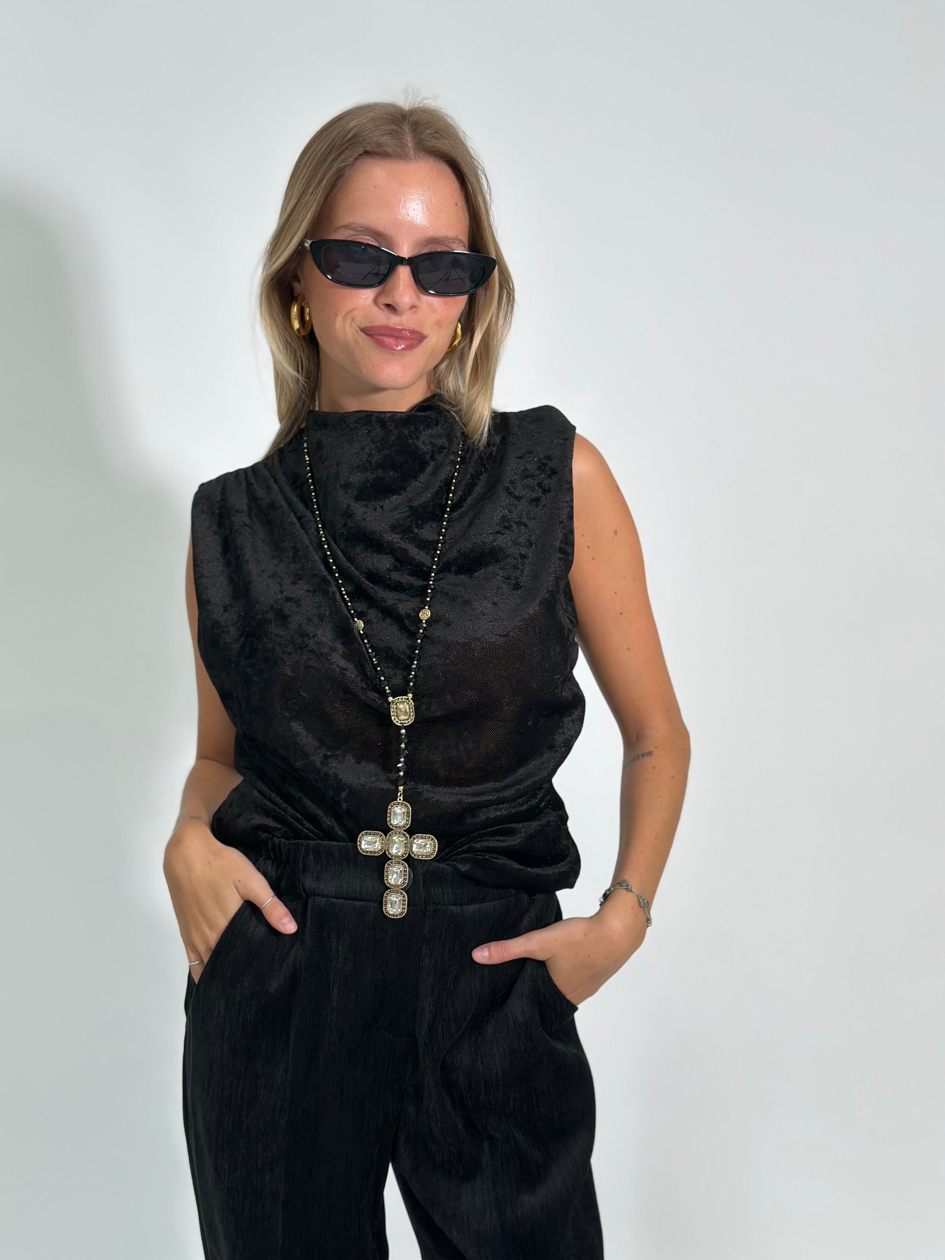 Top velvet 8762 NERO