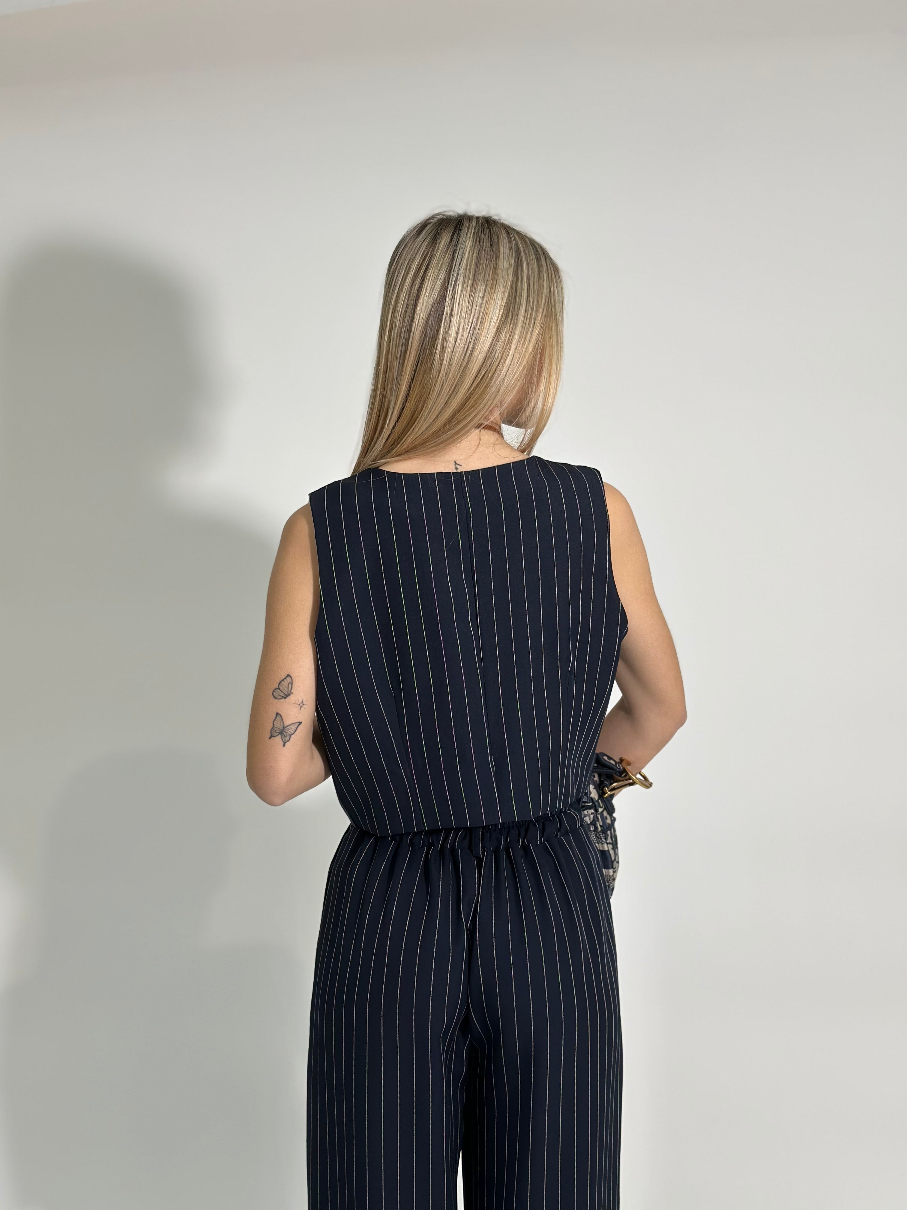Completo gilet 35755 BLU