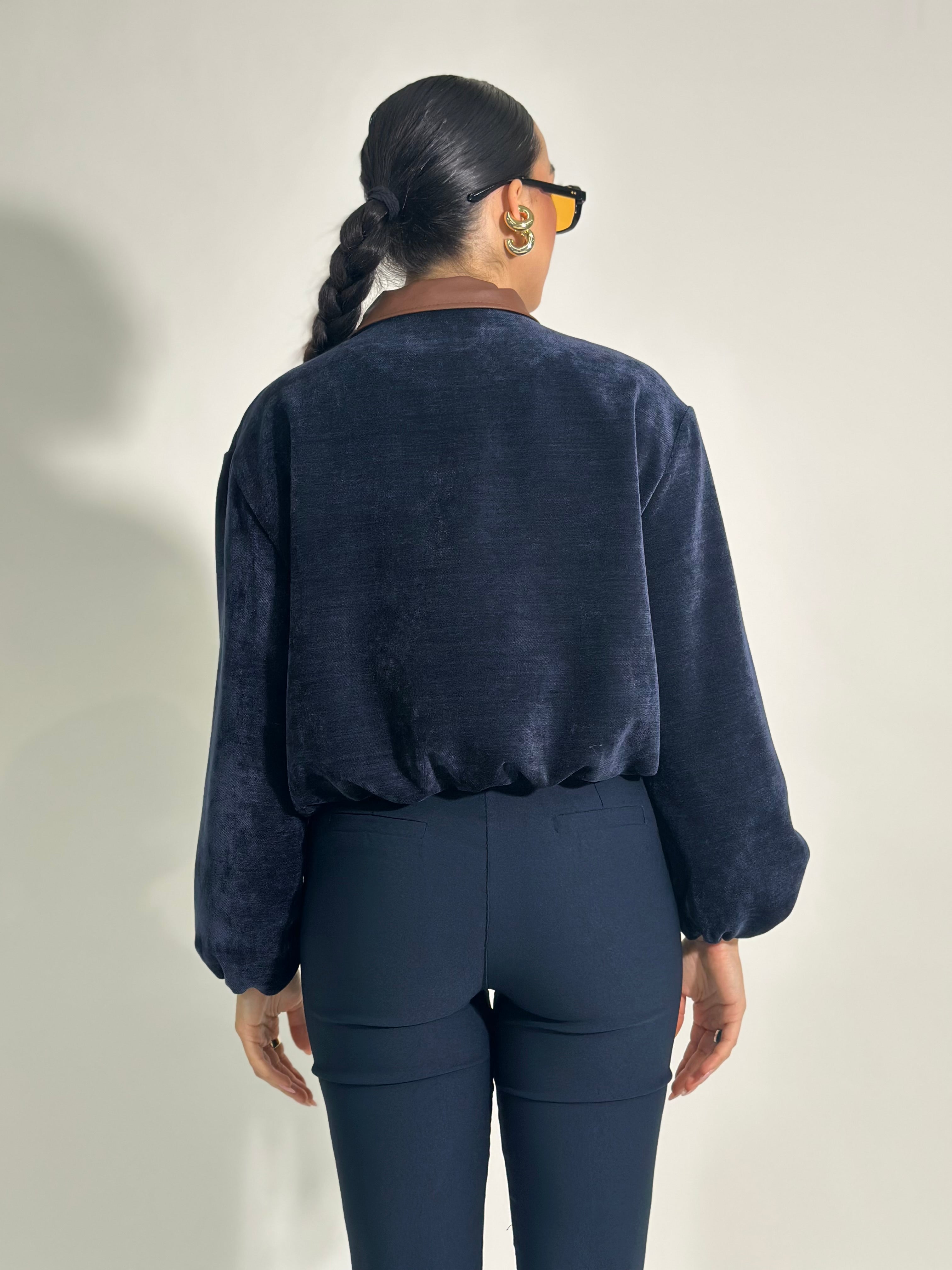 Giacca bomber 7852 BLU