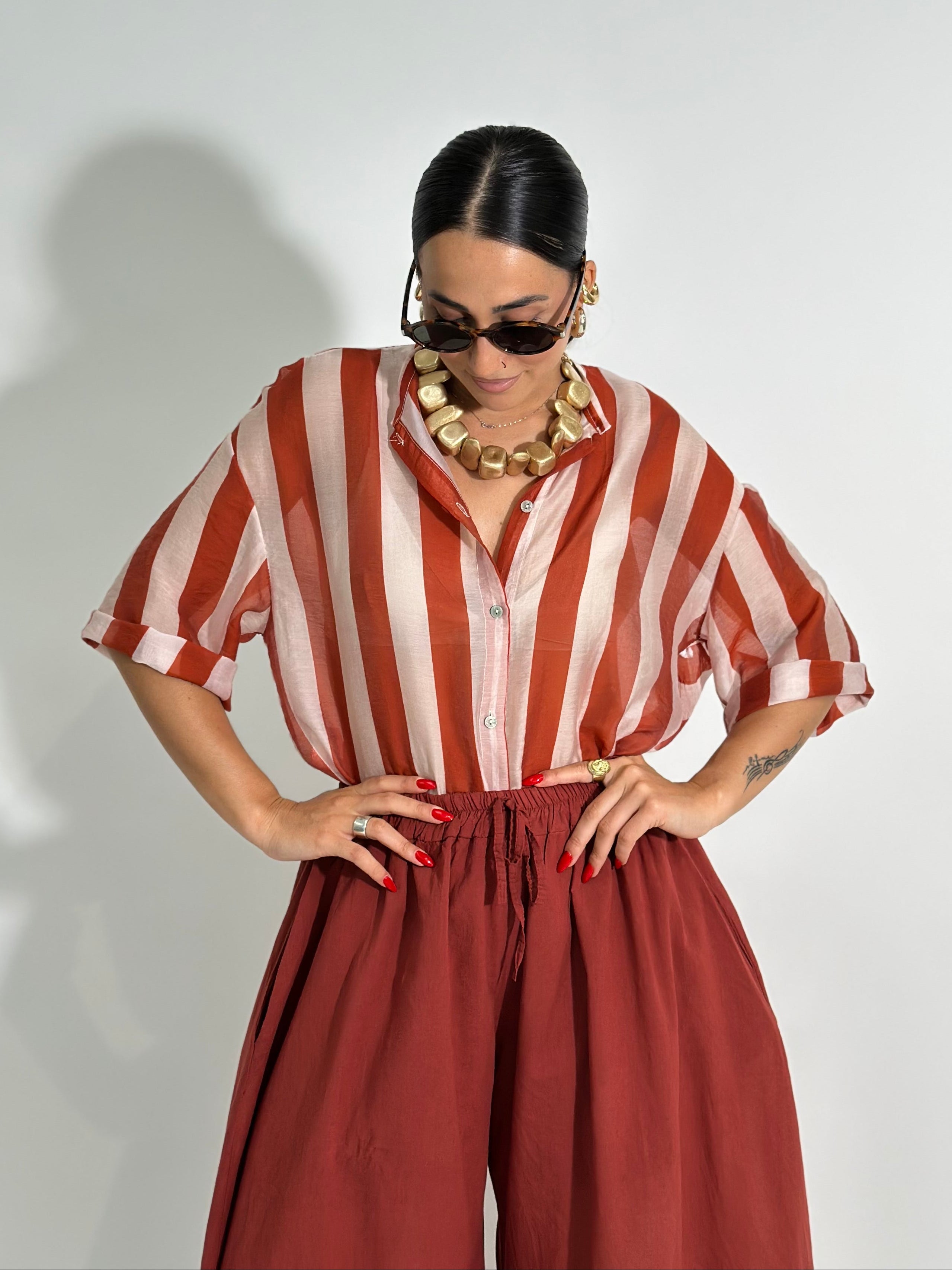 Camicia mood 2907 MATTONE