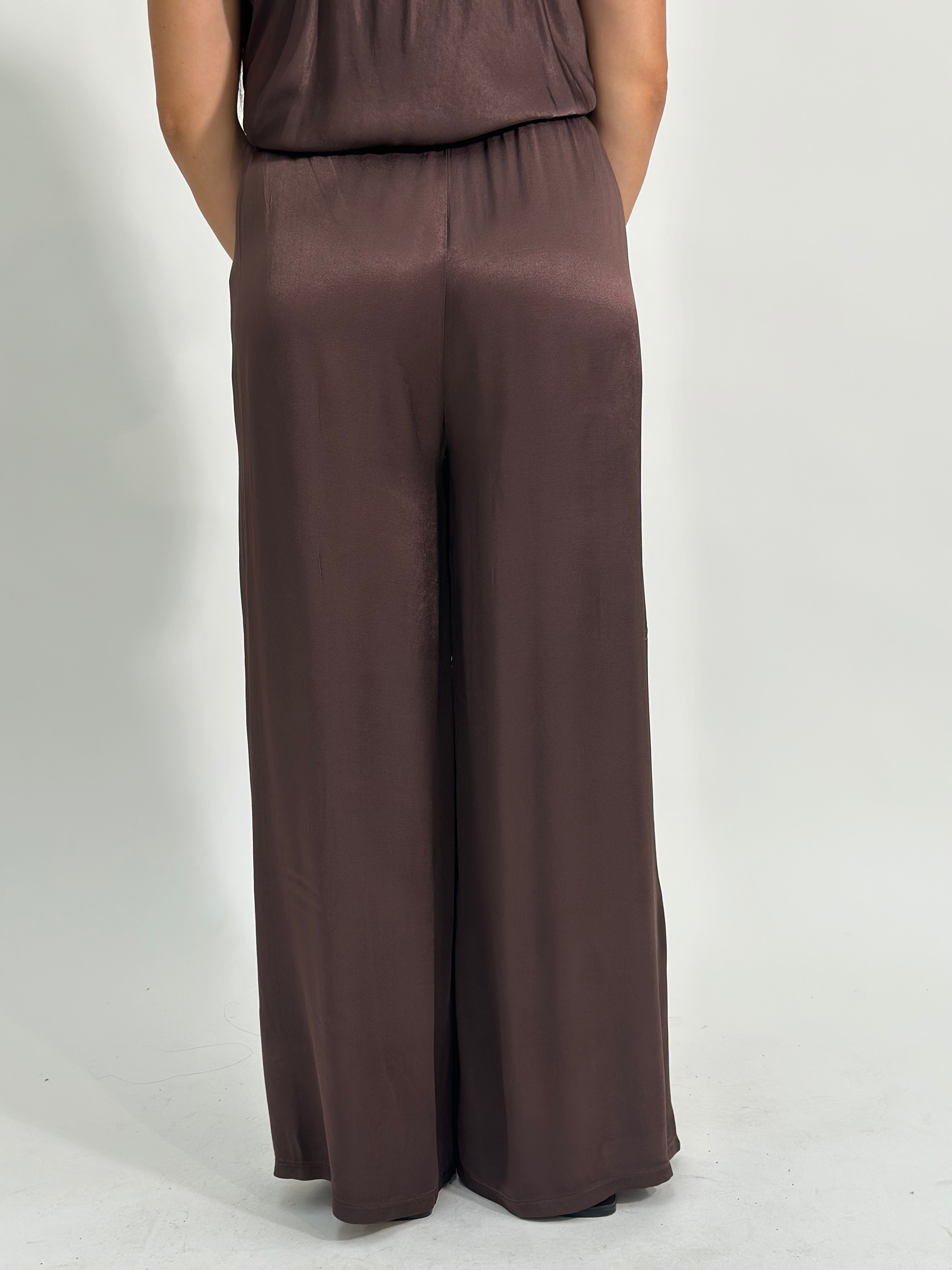 Pantalone satin coulisse 60006