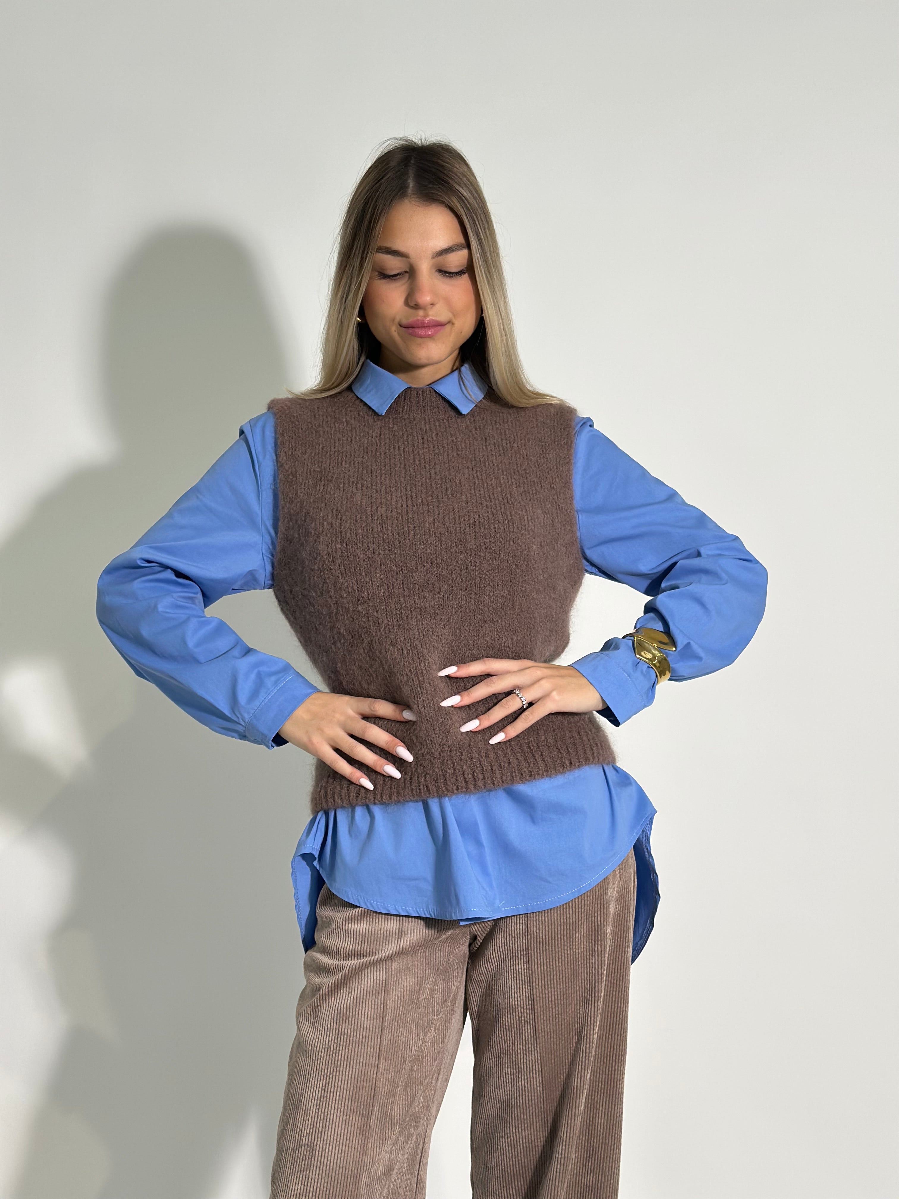 Gilet alpaca 25091 TAUPE