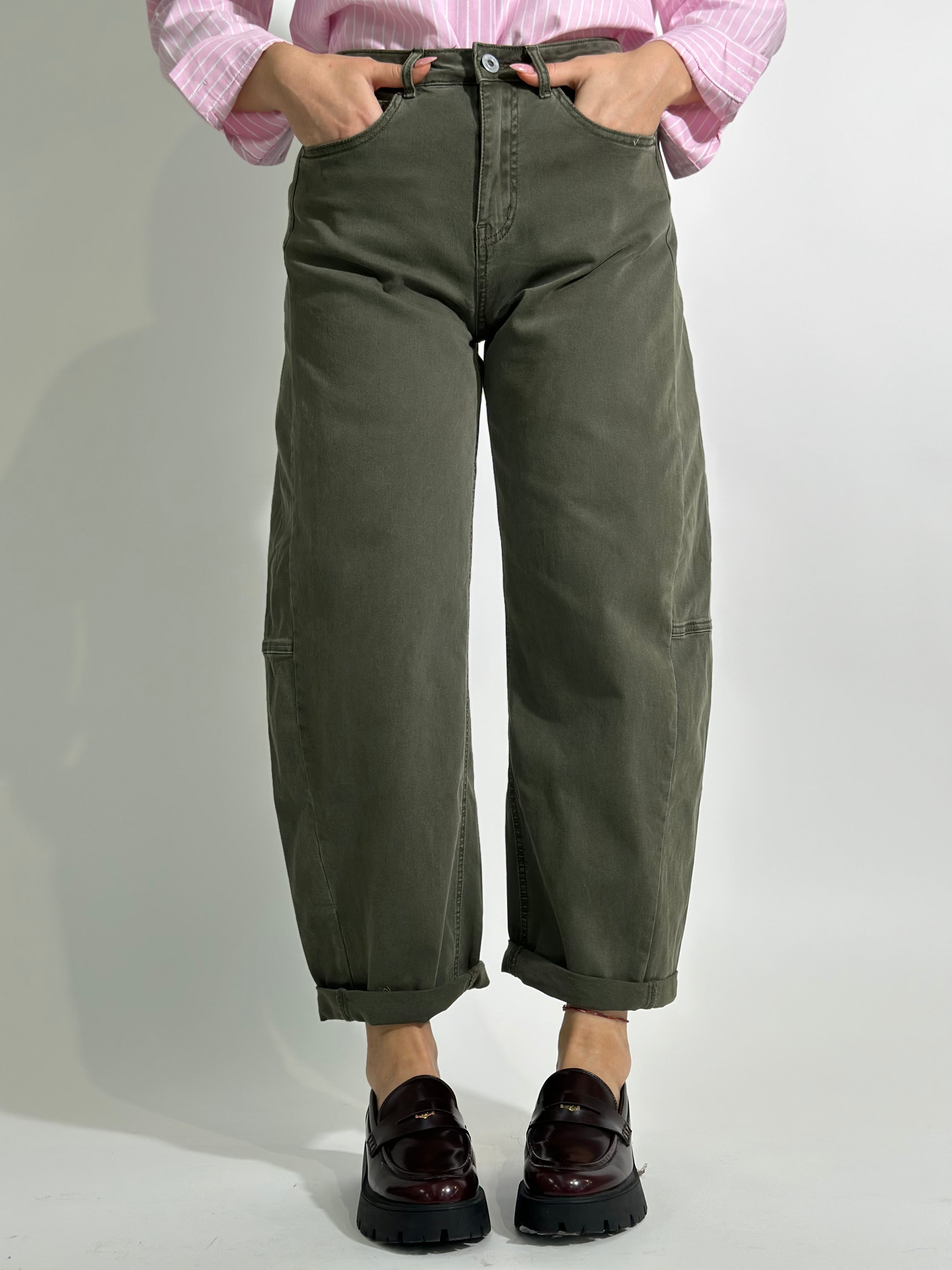 Jeans baloon NEW 8072 VERDE MILITARE