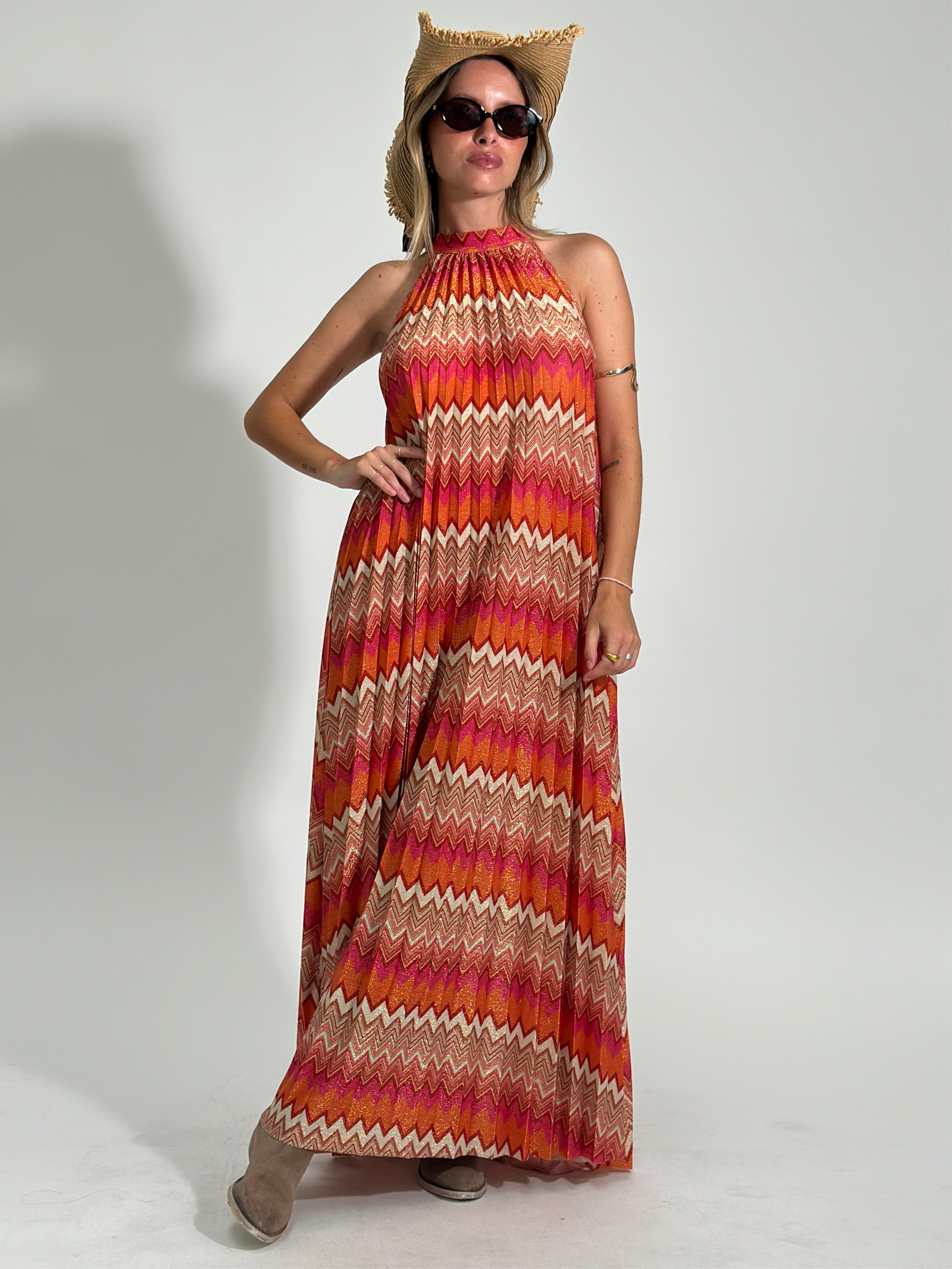 Abito lurex 1372 ARANCIO
