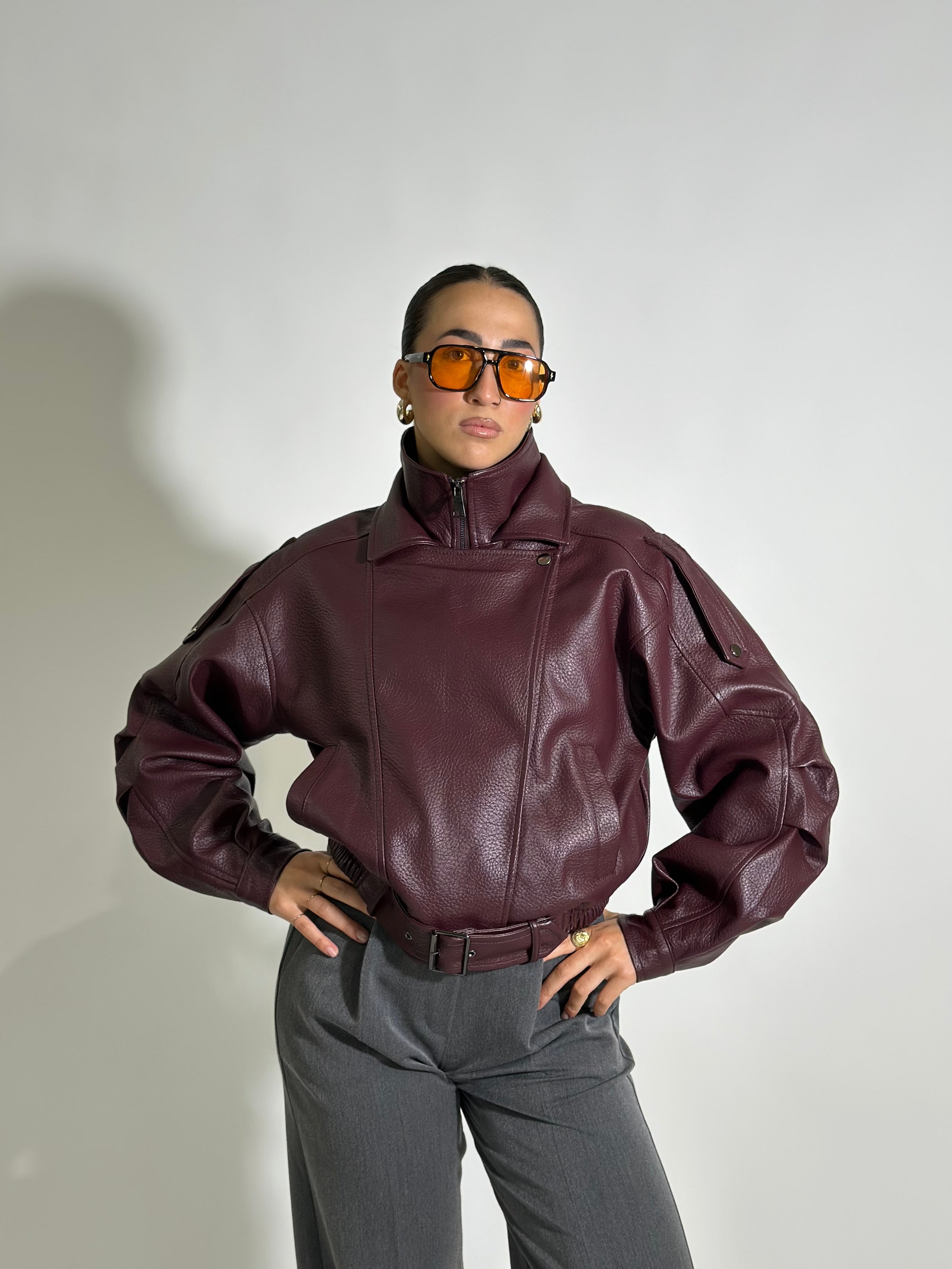Giacca bomber 2898 BURGUNDY