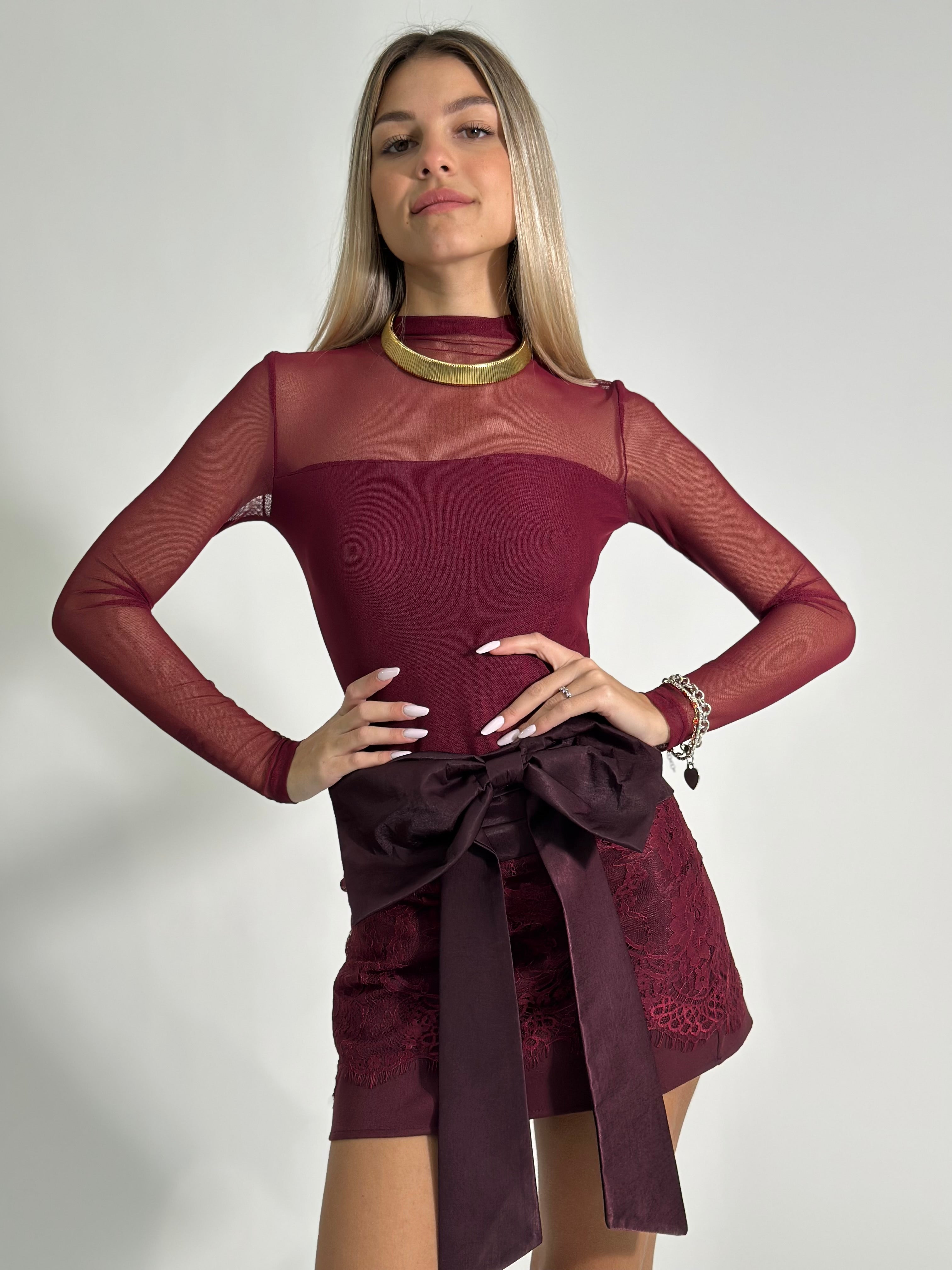 Body tulle 0017 BURGUNDY